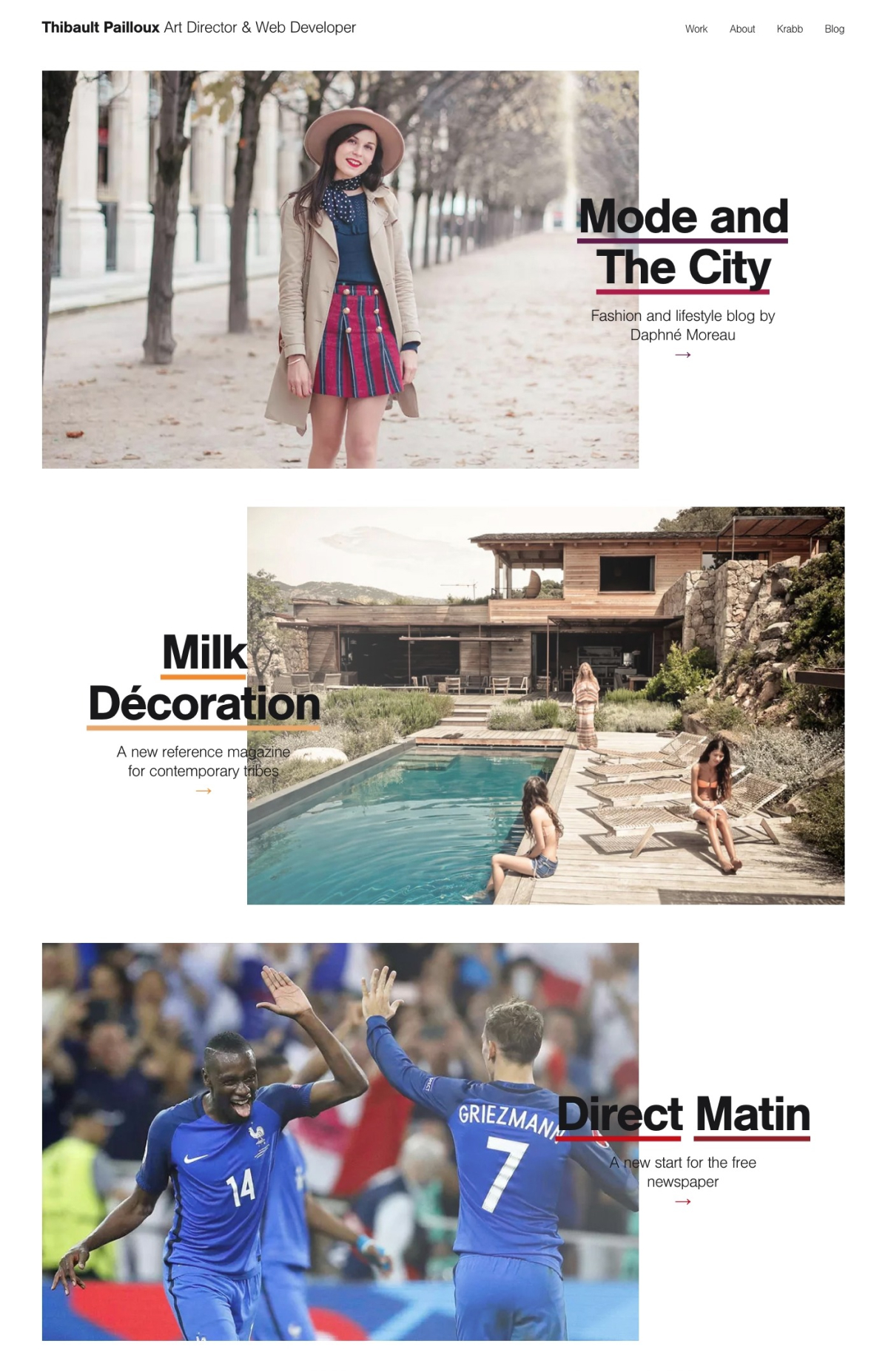 Thibault Pailloux interaction designer portfolio - creative portfolio