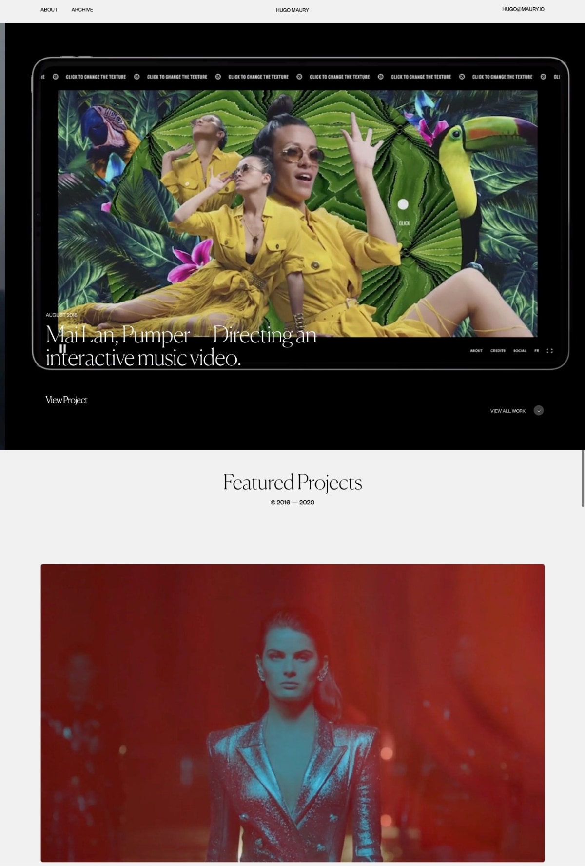 Hugo Maury interaction designer portfolio - creative portfolio