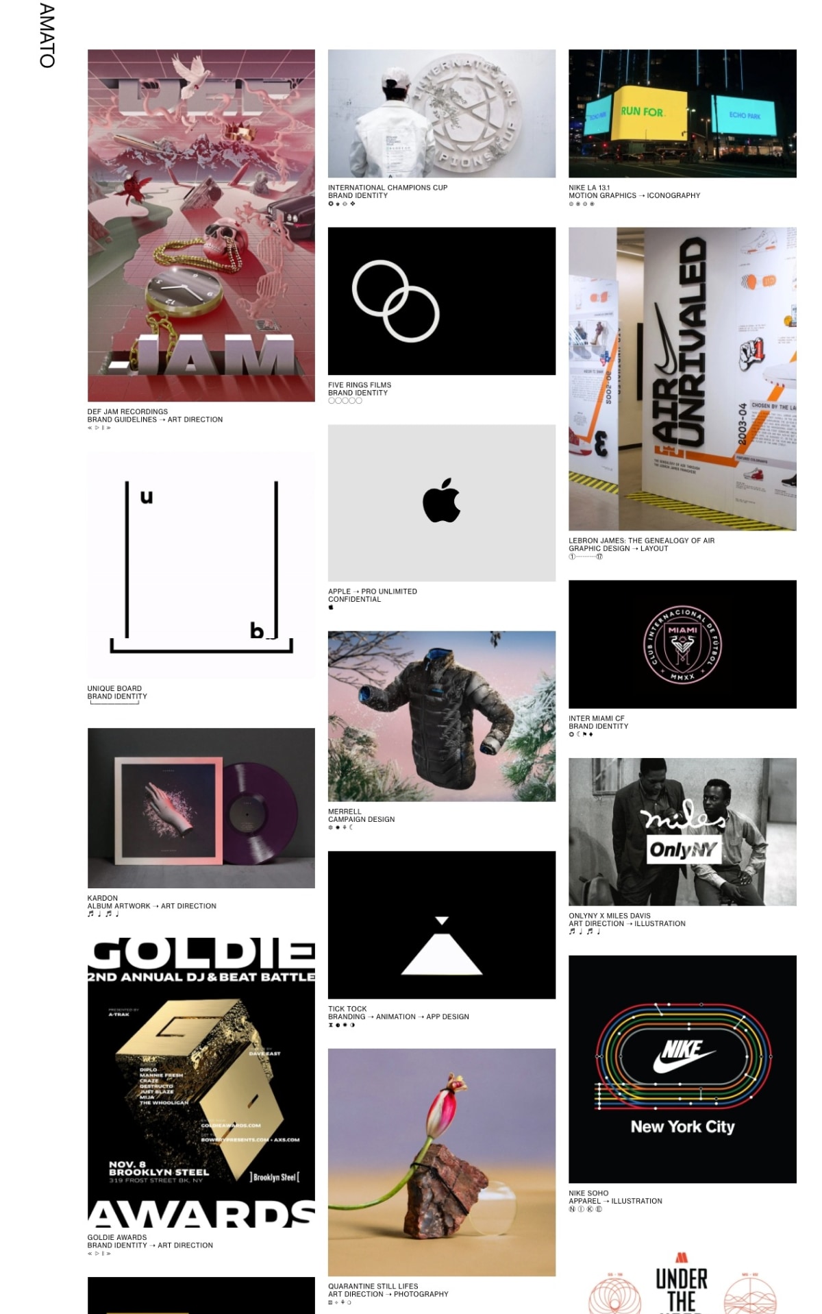 Max Amato creative designer portfolio - creative portfolio