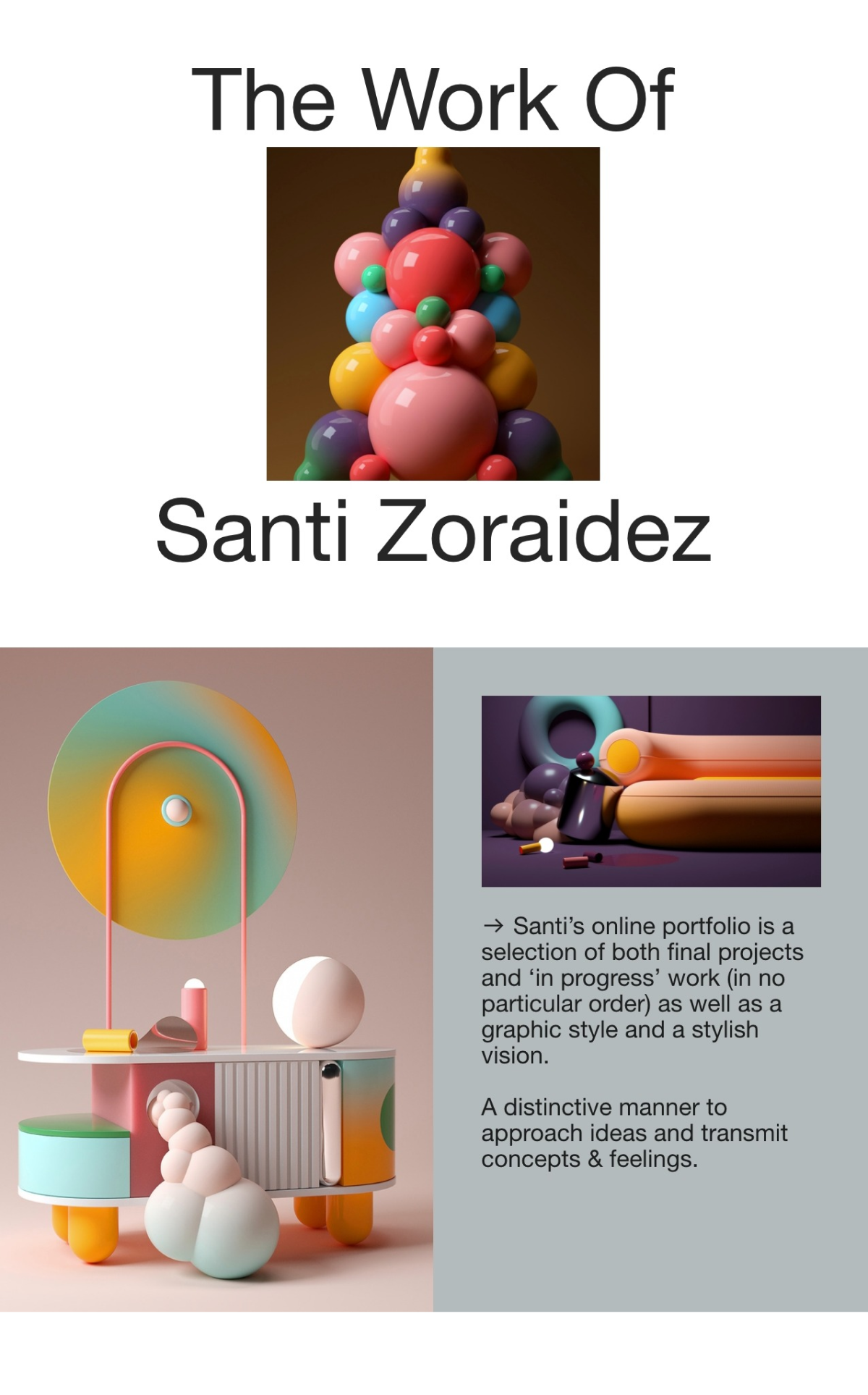 Santi Zoraidez creative designer portfolio - creative portfolio