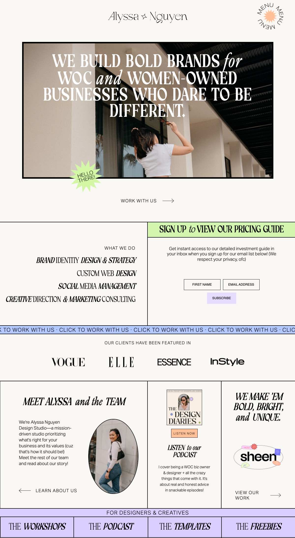 Alyssa Nguyen brand designer portfolio - creative portfolio