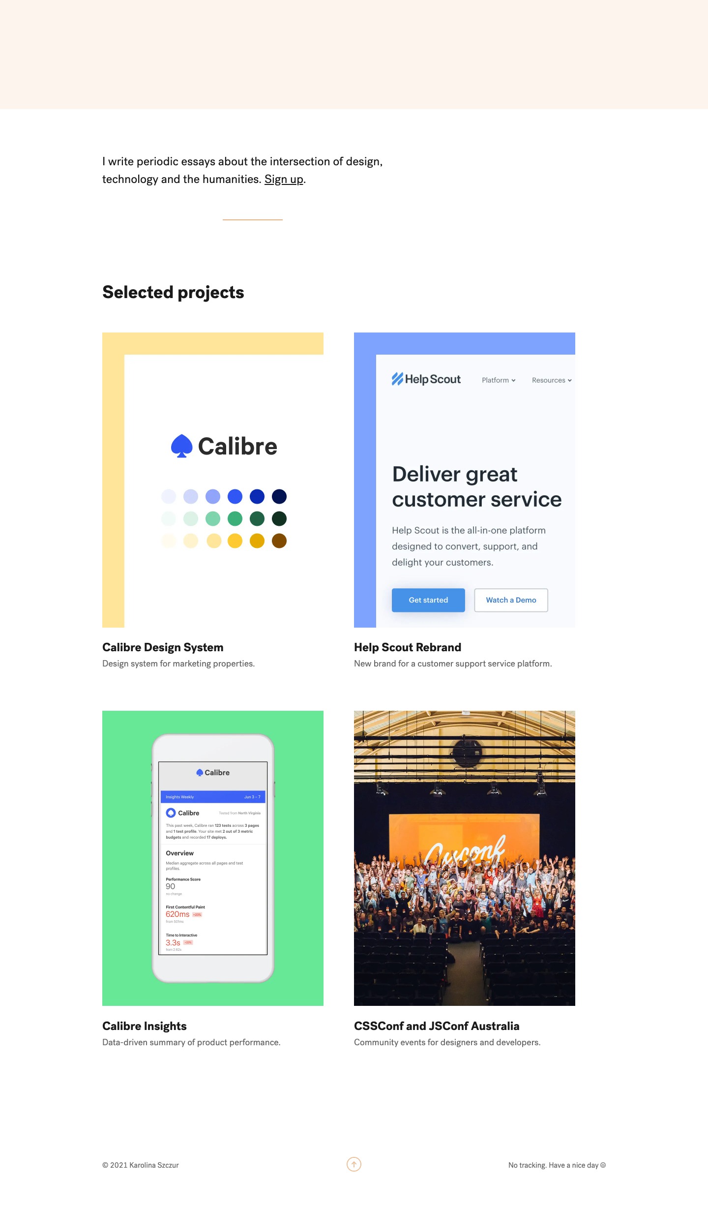 Karolina Szczur writer portfolio - creative portfolio