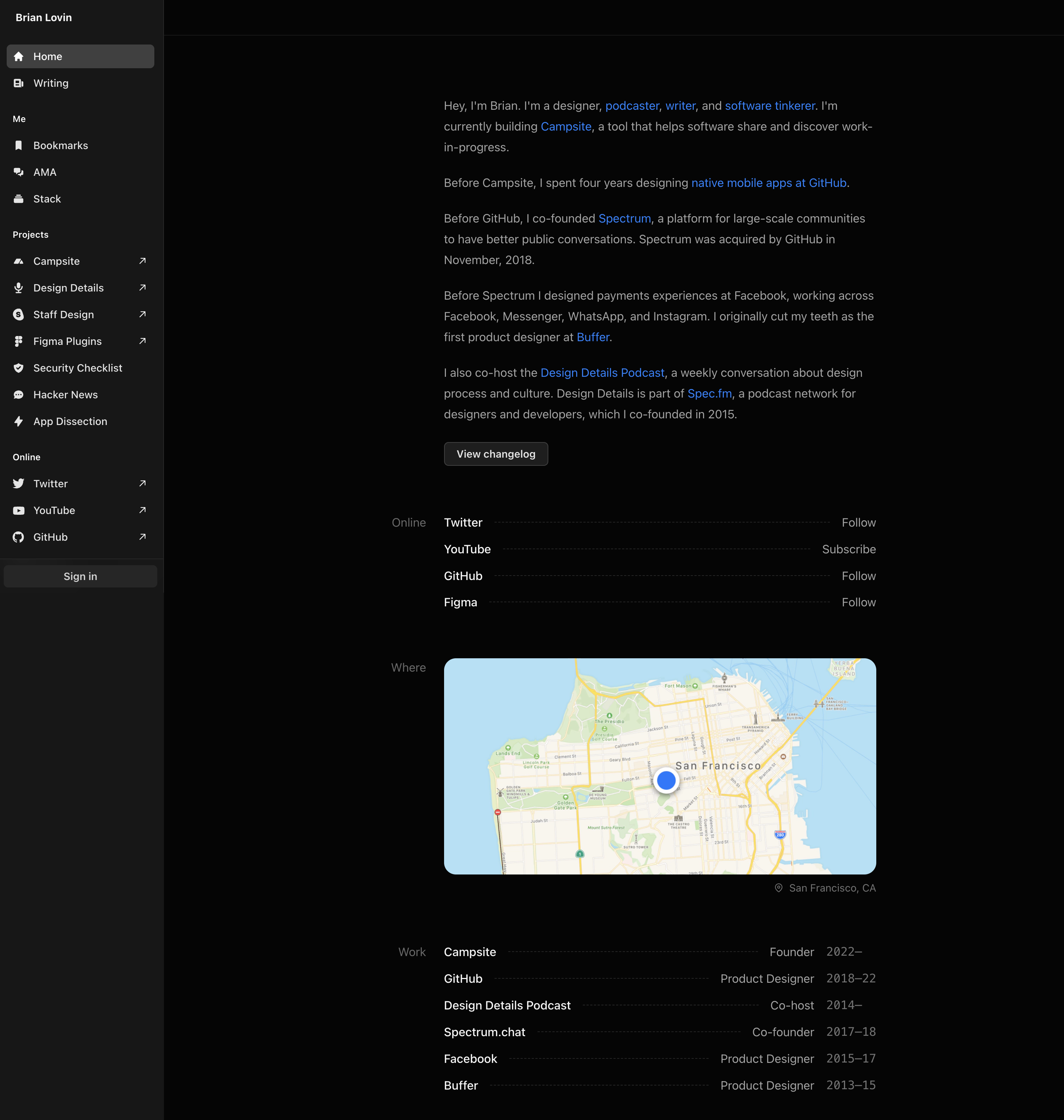 Brian-Lovin ux & product designer portfolio - creative portfolio