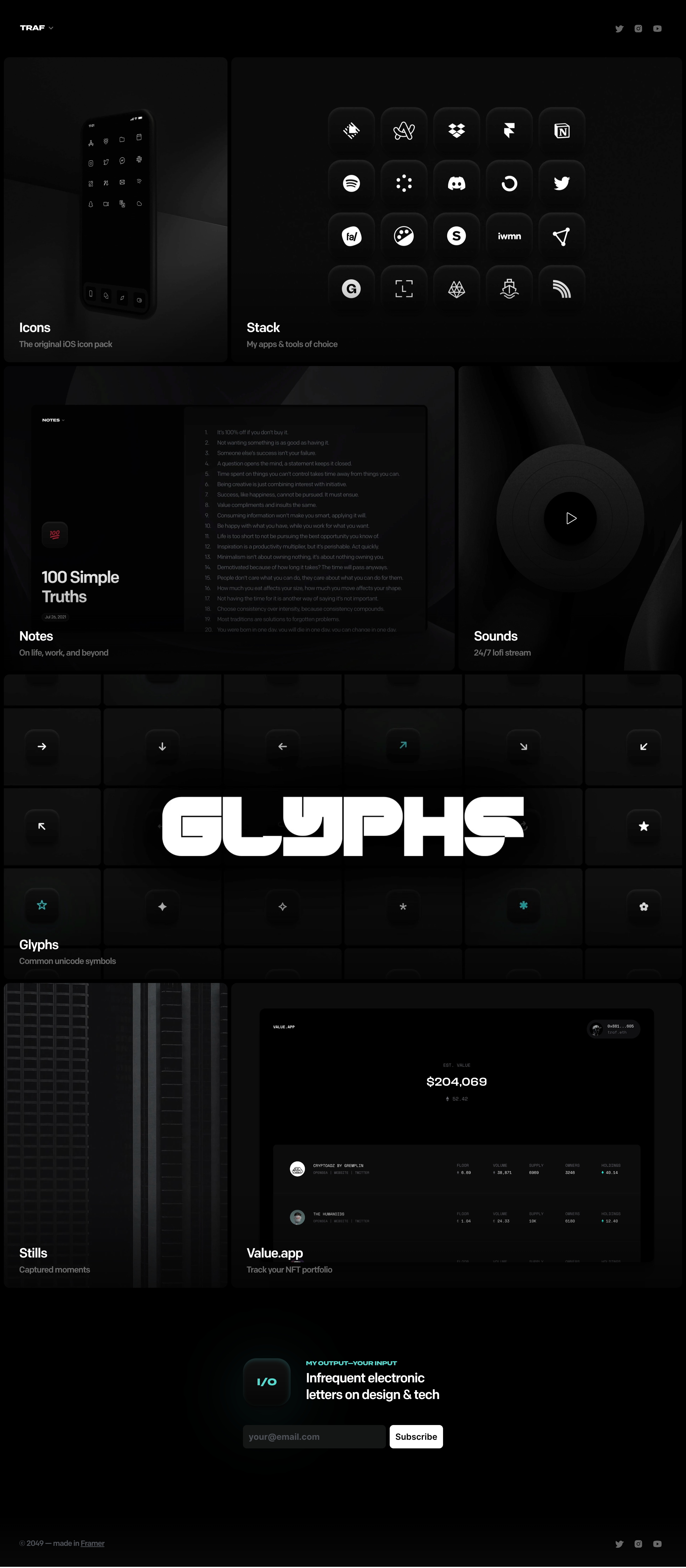 traf ux & product designer portfolio - creative portfolio