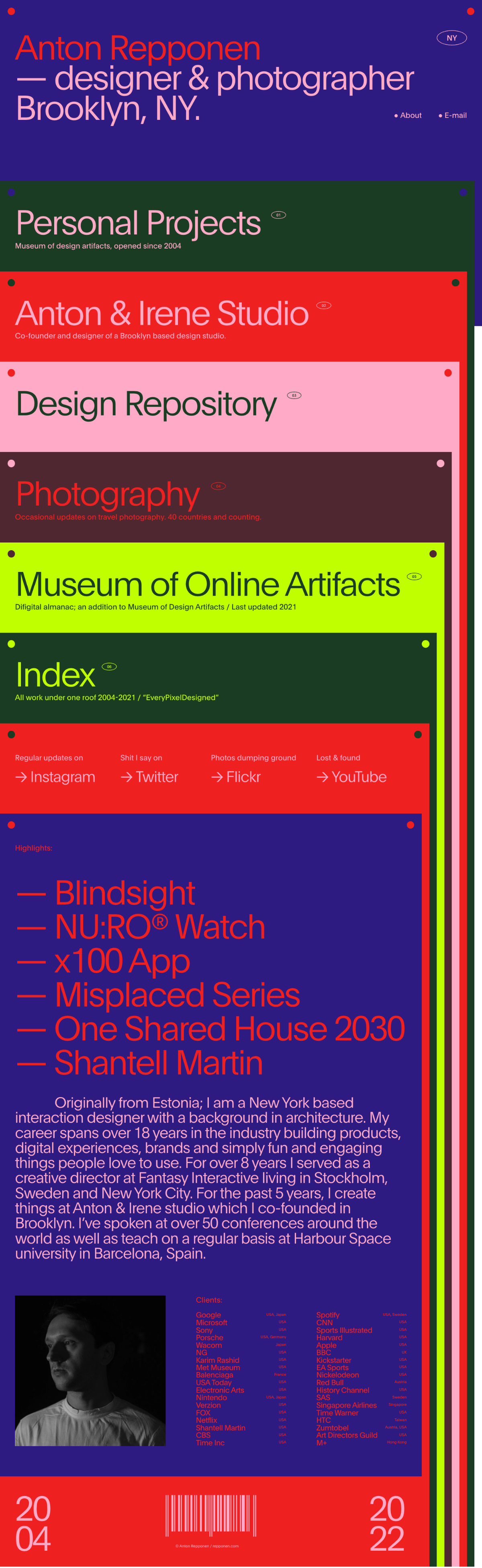 Anton Repponen creative designer portfolio - creative portfolio