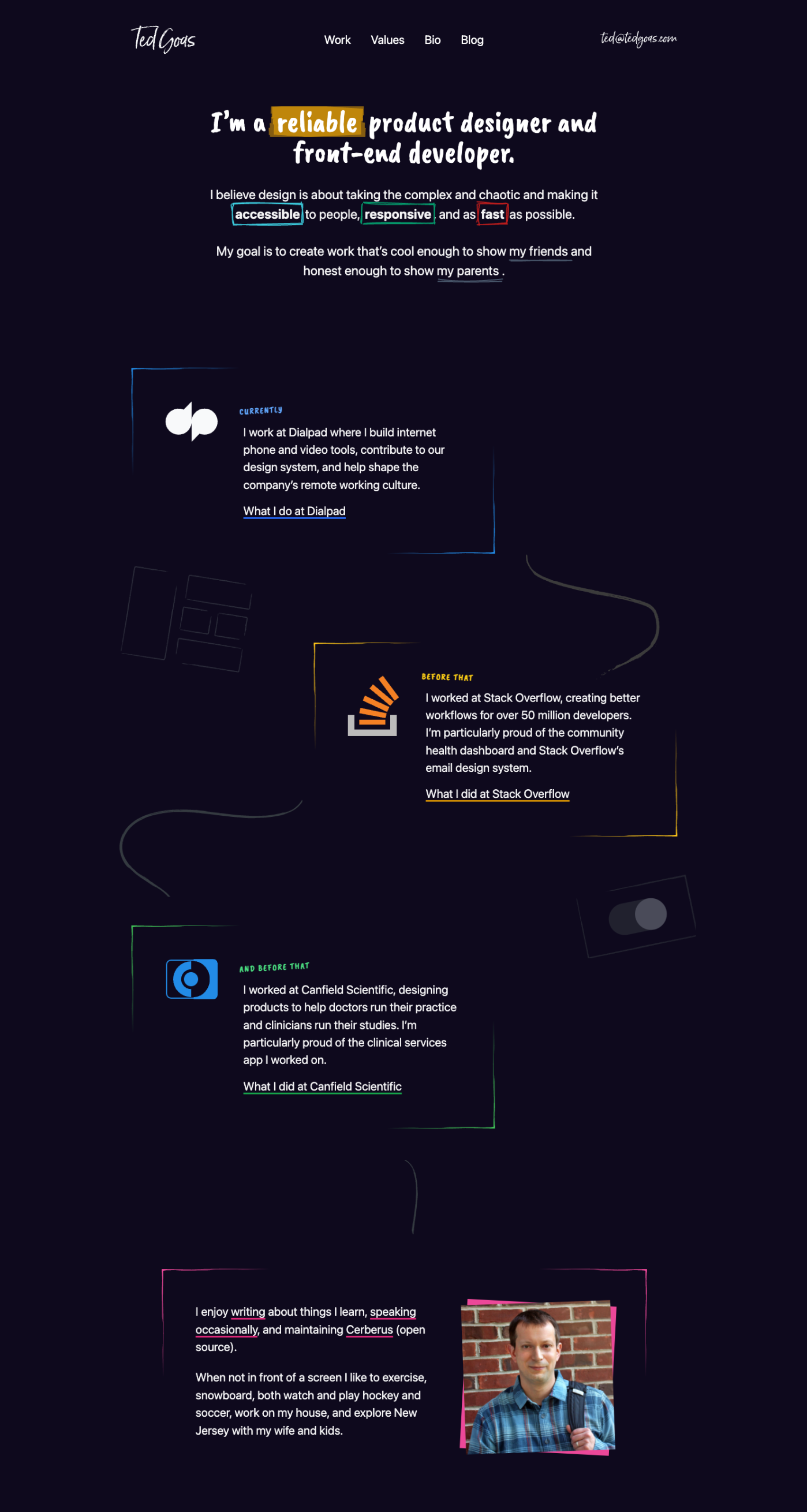 Ted Goas ux & product designer portfolio - creative portfolio