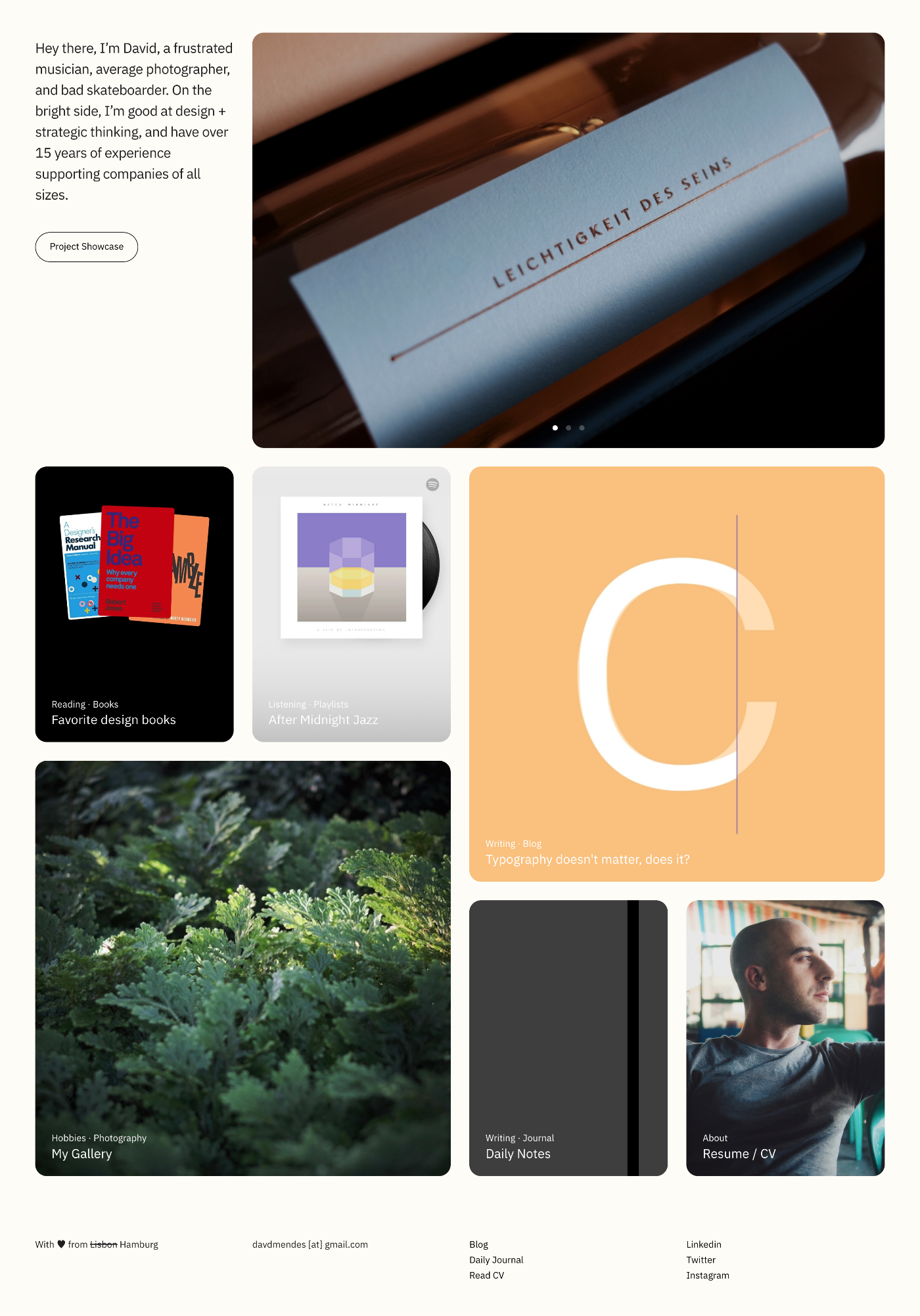 David Mendes photographer portfolio - creative portfolio