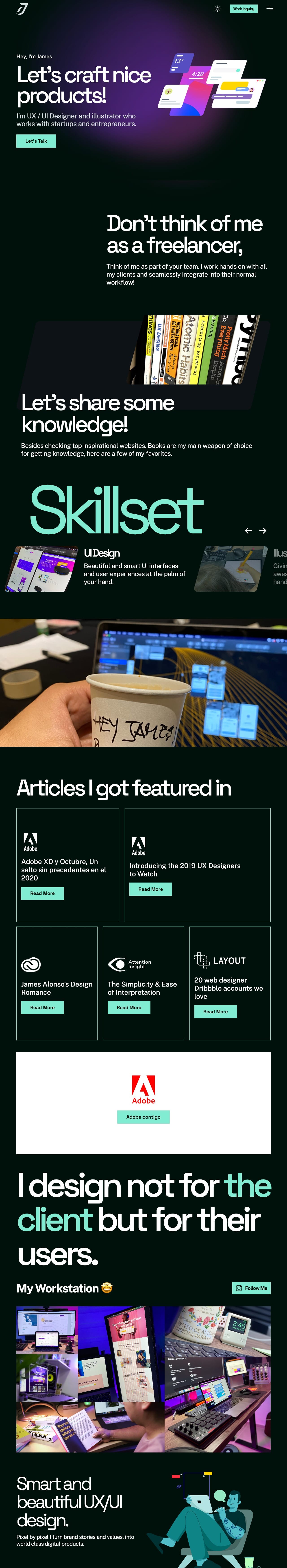 James Alonso creative designer portfolio - creative portfolio