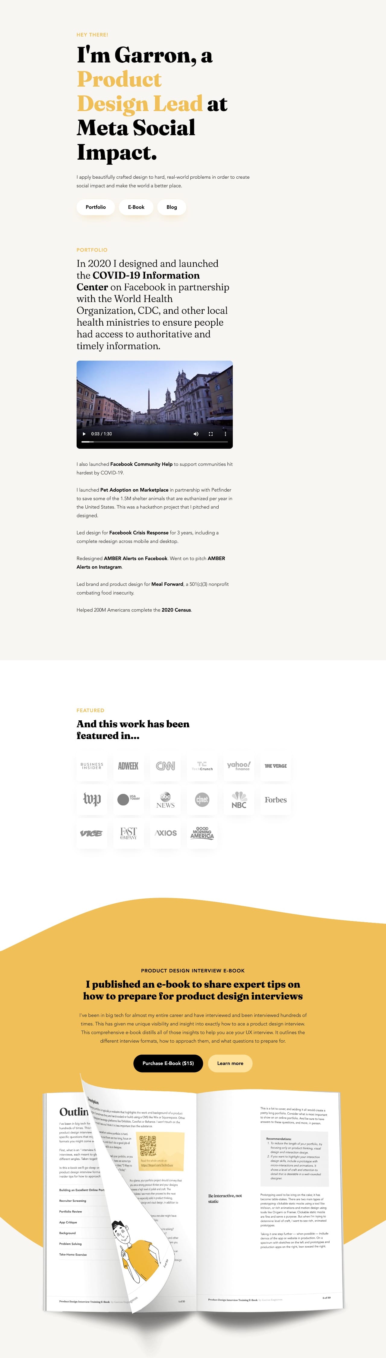 Garron Engstrom ux & product designer portfolio - creative portfolio