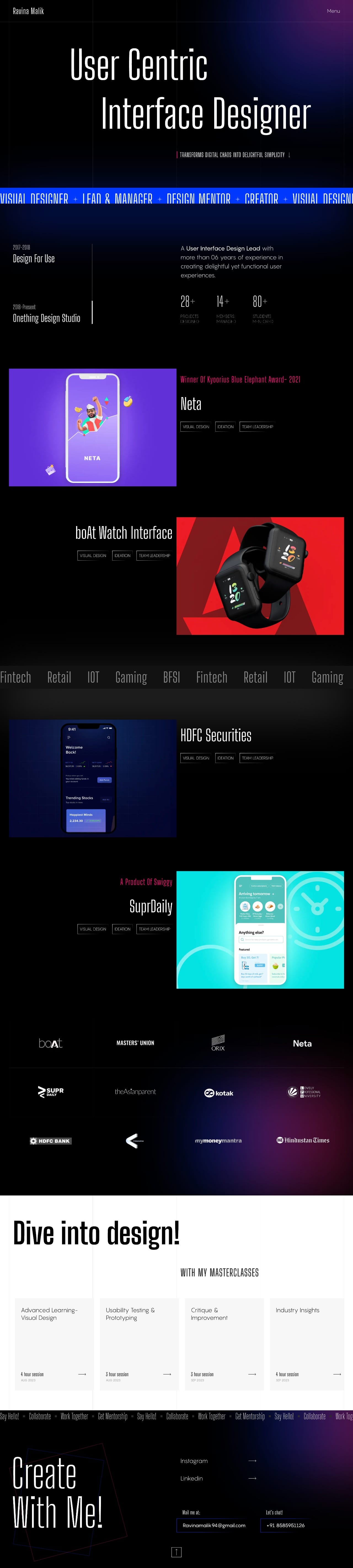 Ravina Malik creative designer portfolio - creative portfolio