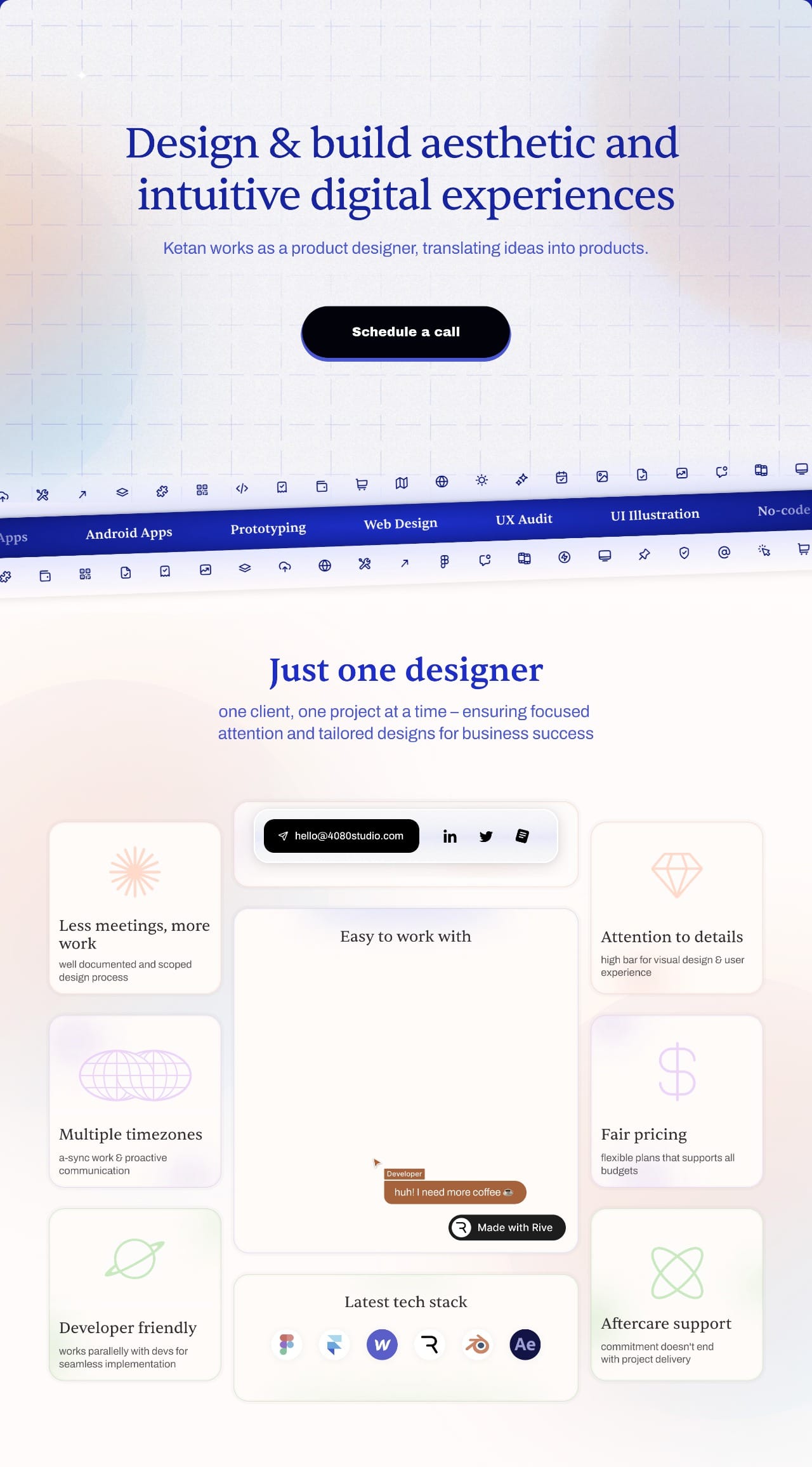 4080 Studio design agency portfolio - creative portfolio
