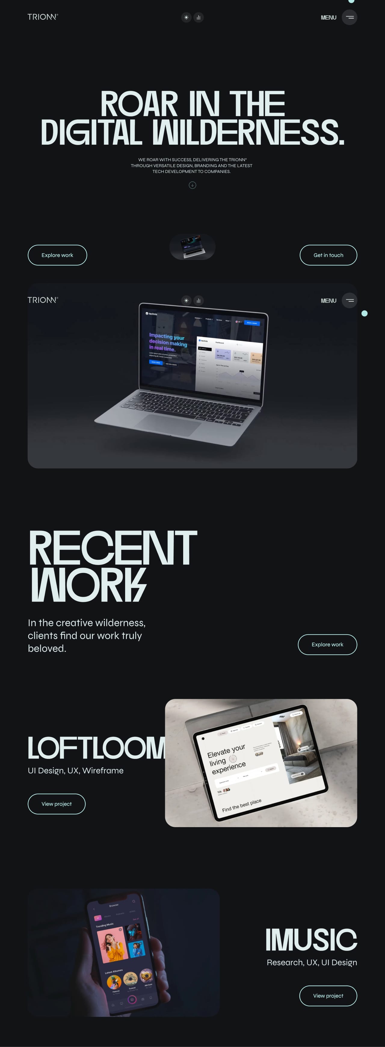 TRIONN design agency portfolio - creative portfolio