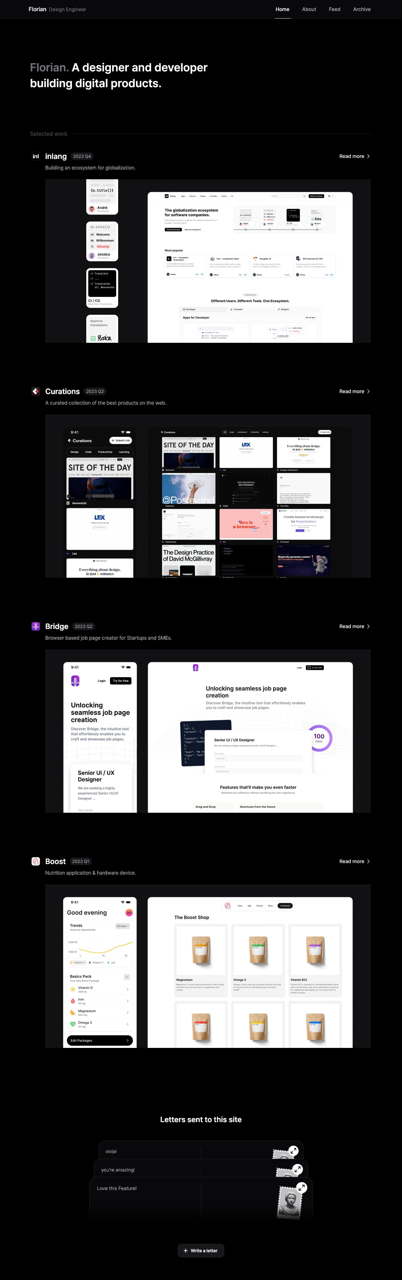Florian ux & product designer portfolio - creative portfolio