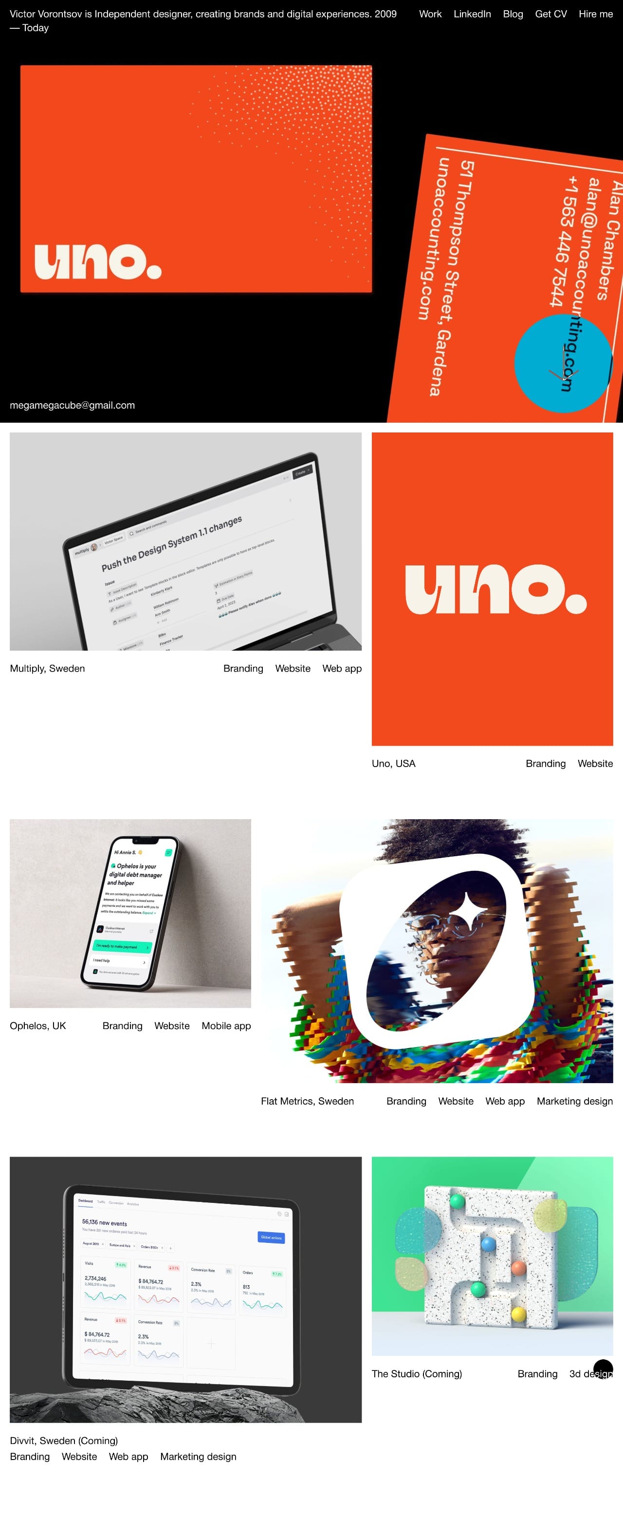 Victor-Vorontsov brand designer portfolio - creative portfolio