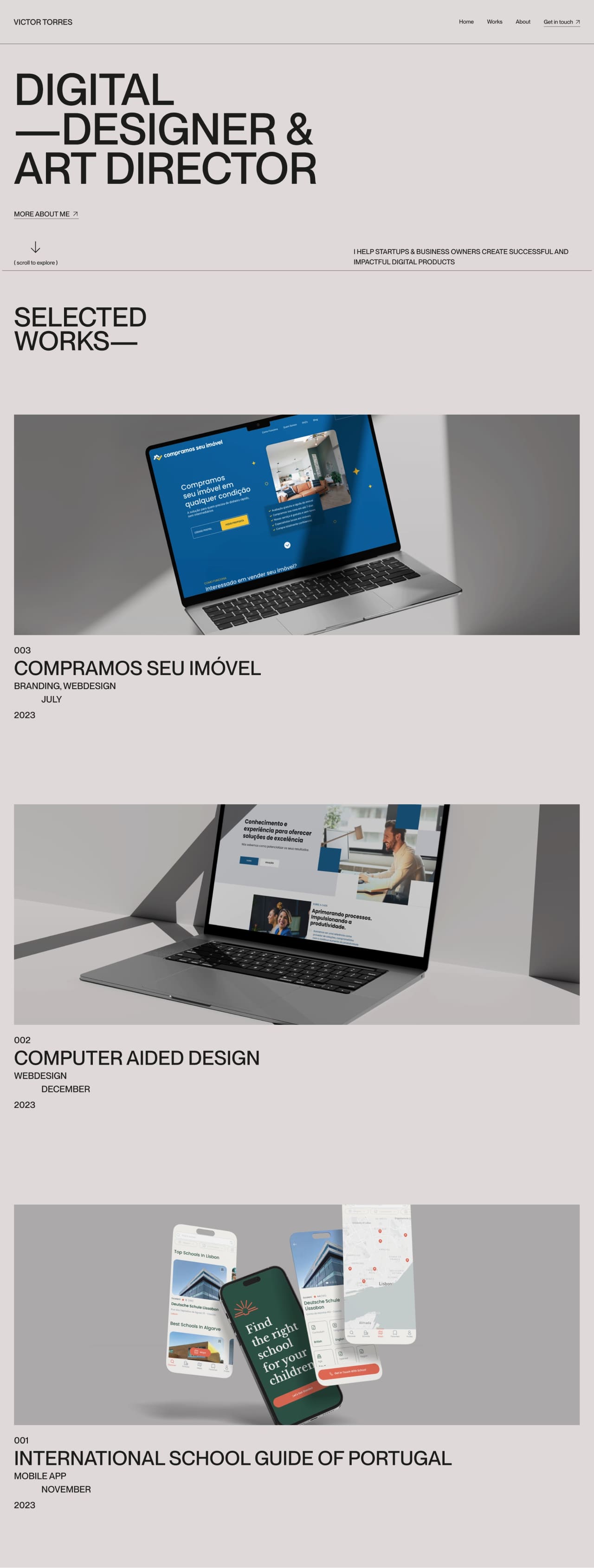 Victor Torres creative designer portfolio - creative portfolio