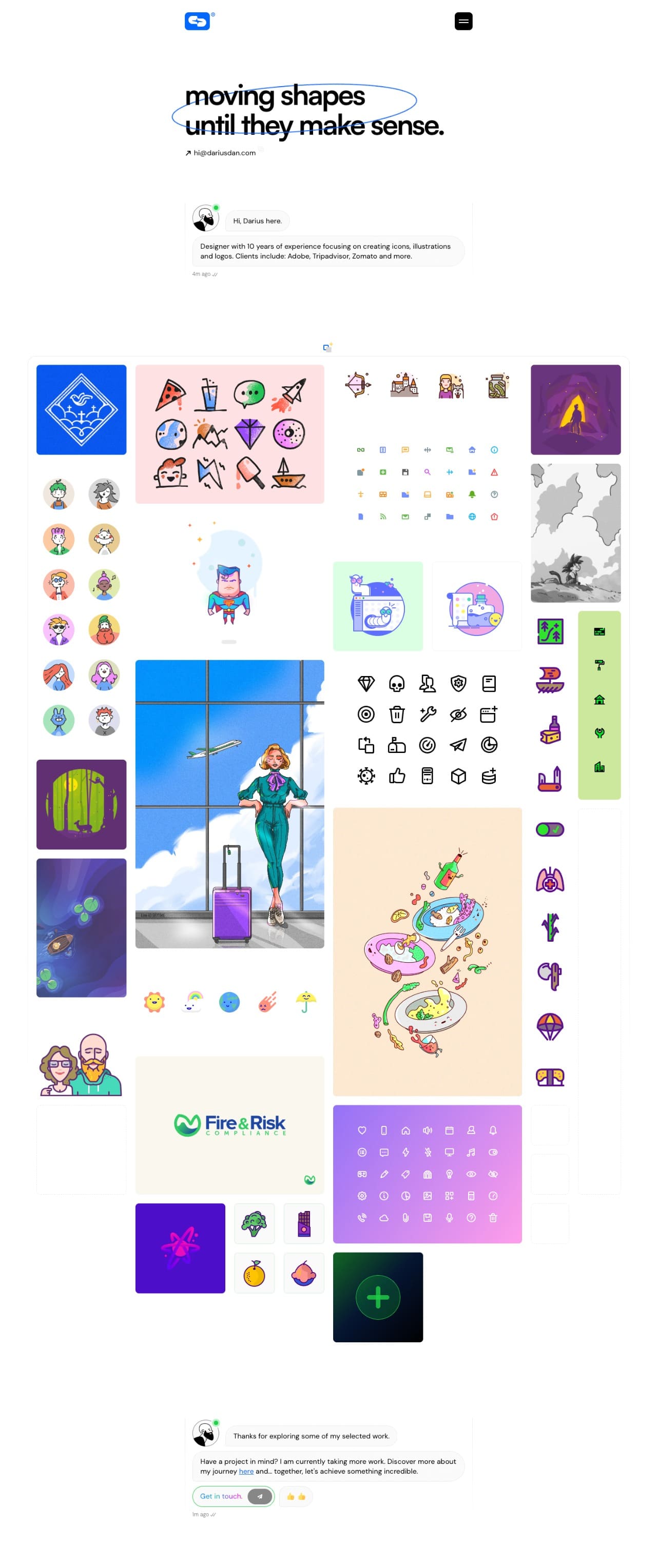 Darius Dan creative designer portfolio - creative portfolio