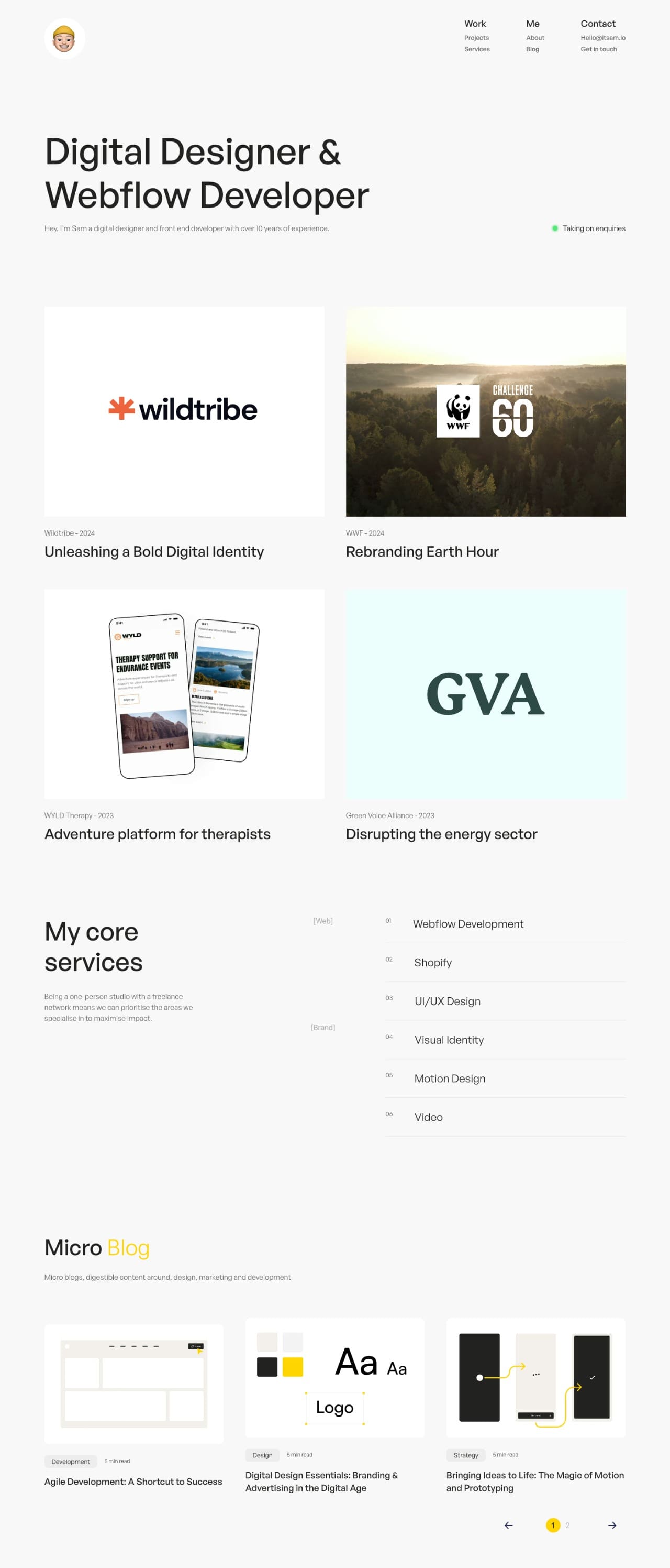 Sam Passmore ux & product designer portfolio - creative portfolio