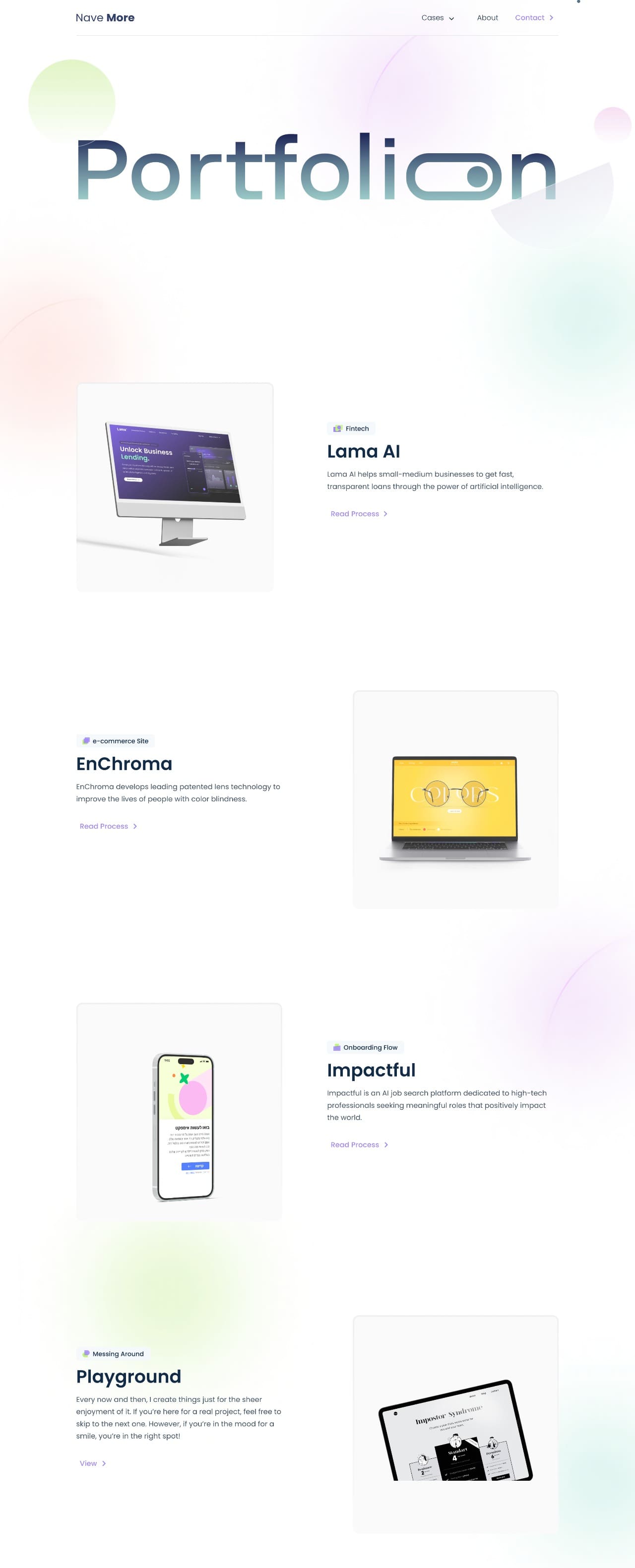 Nave More creative designer portfolio - creative portfolio