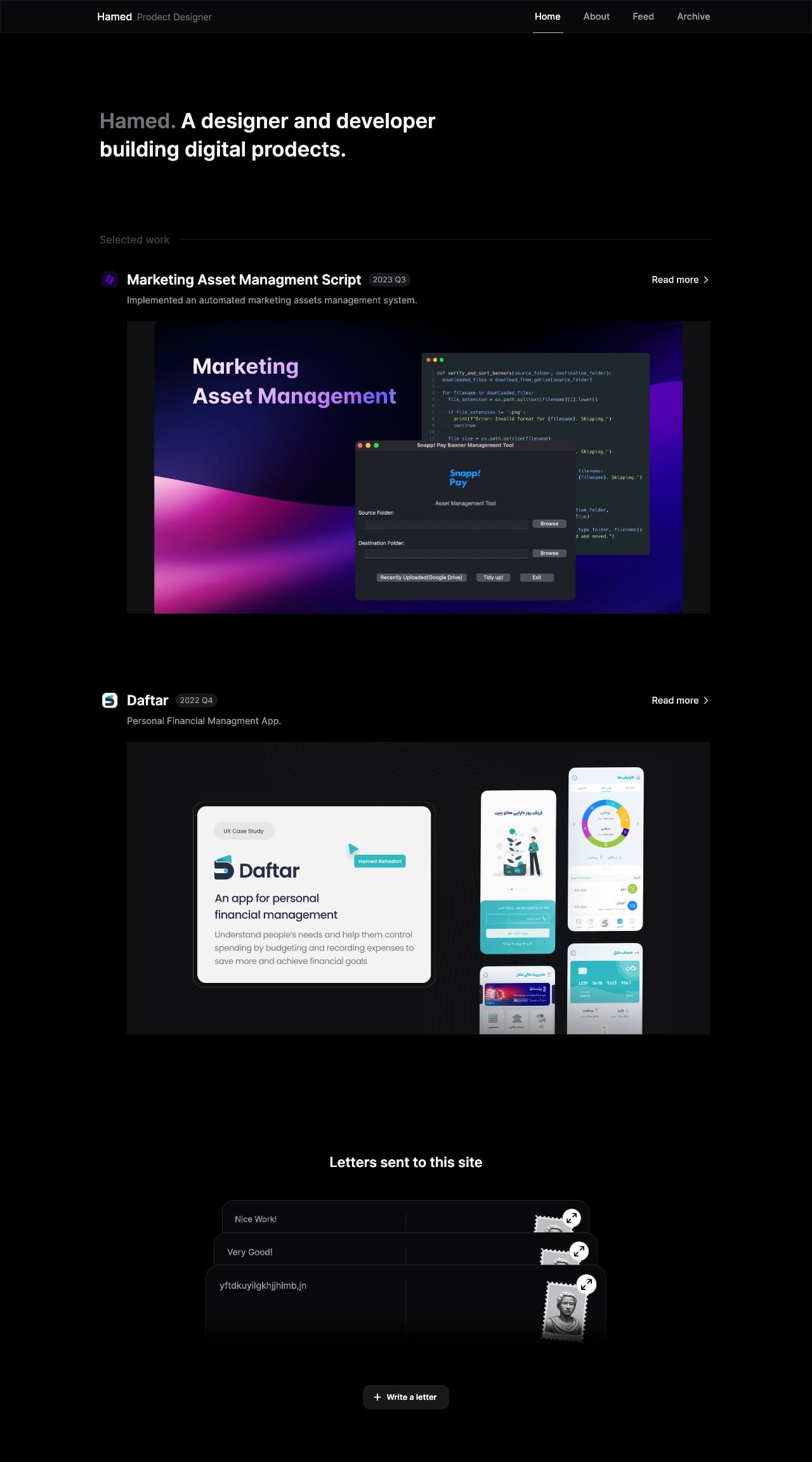 Hamed ux & product designer portfolio - creative portfolio