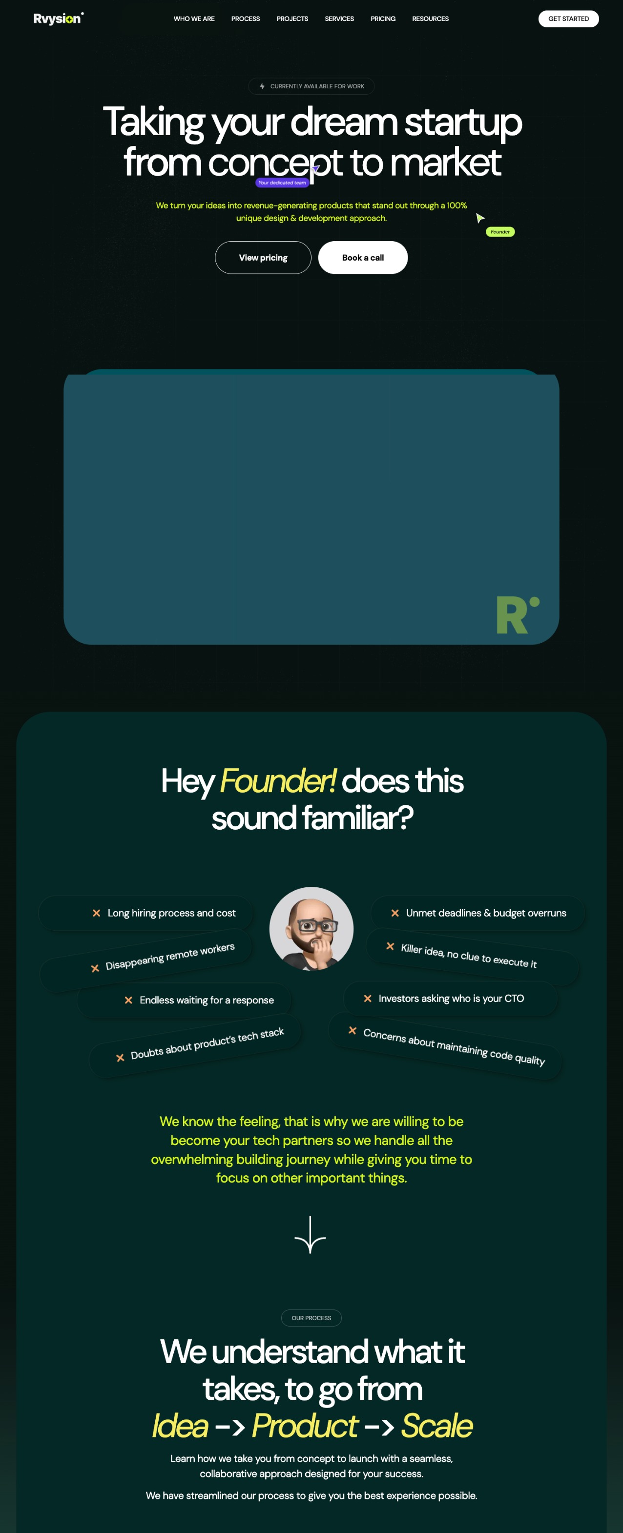 Rvysion Studio design agency portfolio - creative portfolio