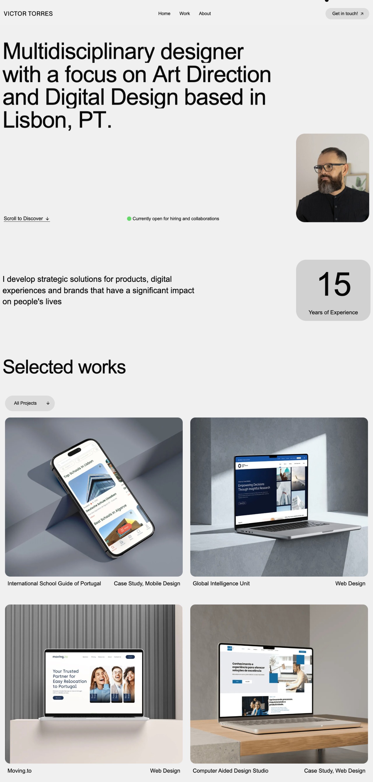 Victor Torres creative designer portfolio - creative portfolio