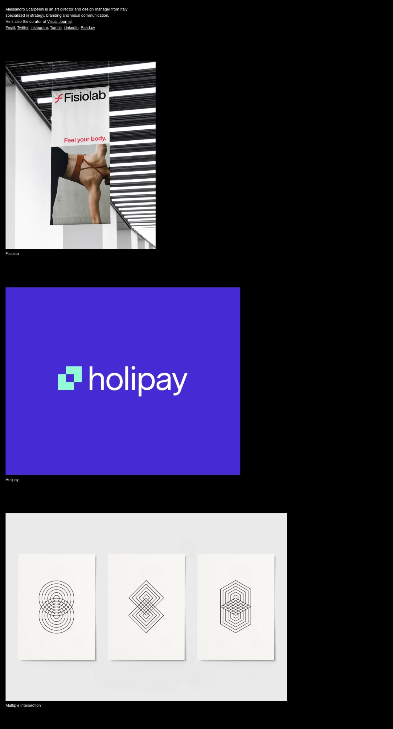 Alessandro Scarpellini creative designer portfolio - creative portfolio