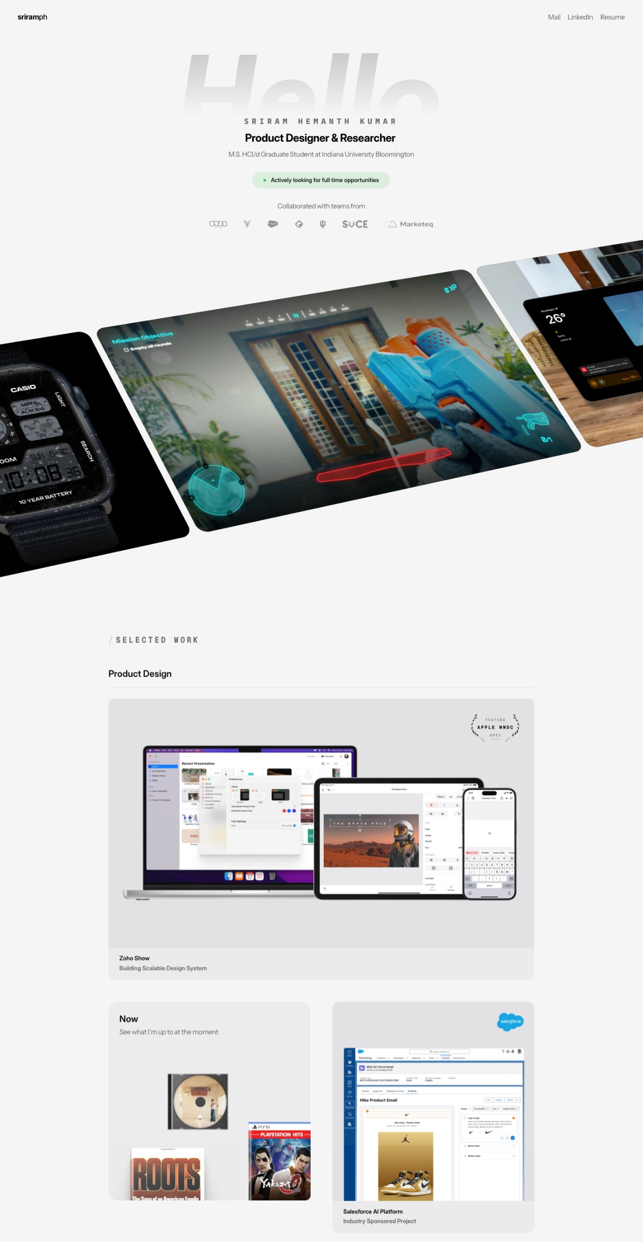 Sriram Kumar ux & product designer portfolio - creative portfolio