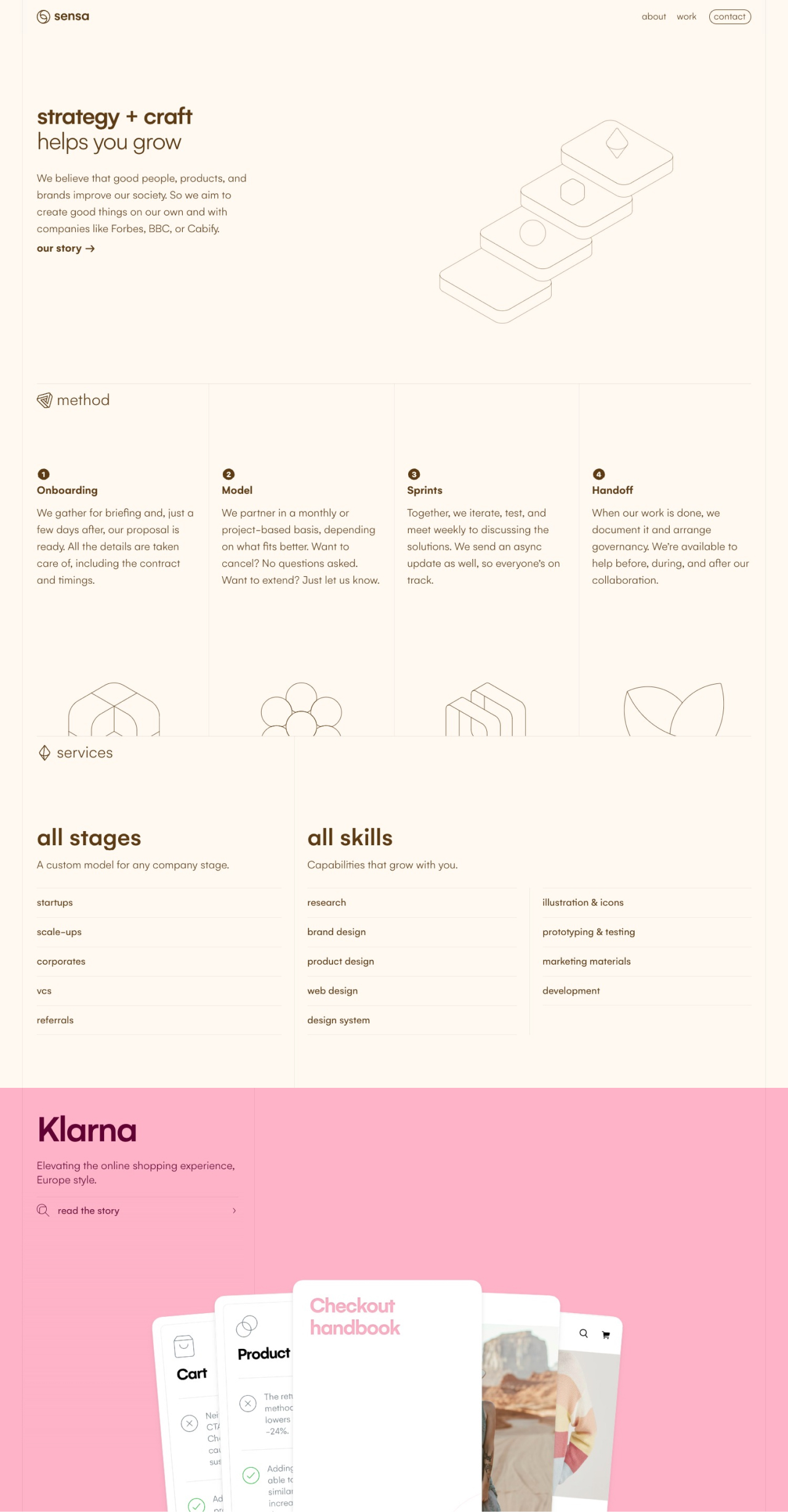 sensa design agency portfolio - creative portfolio