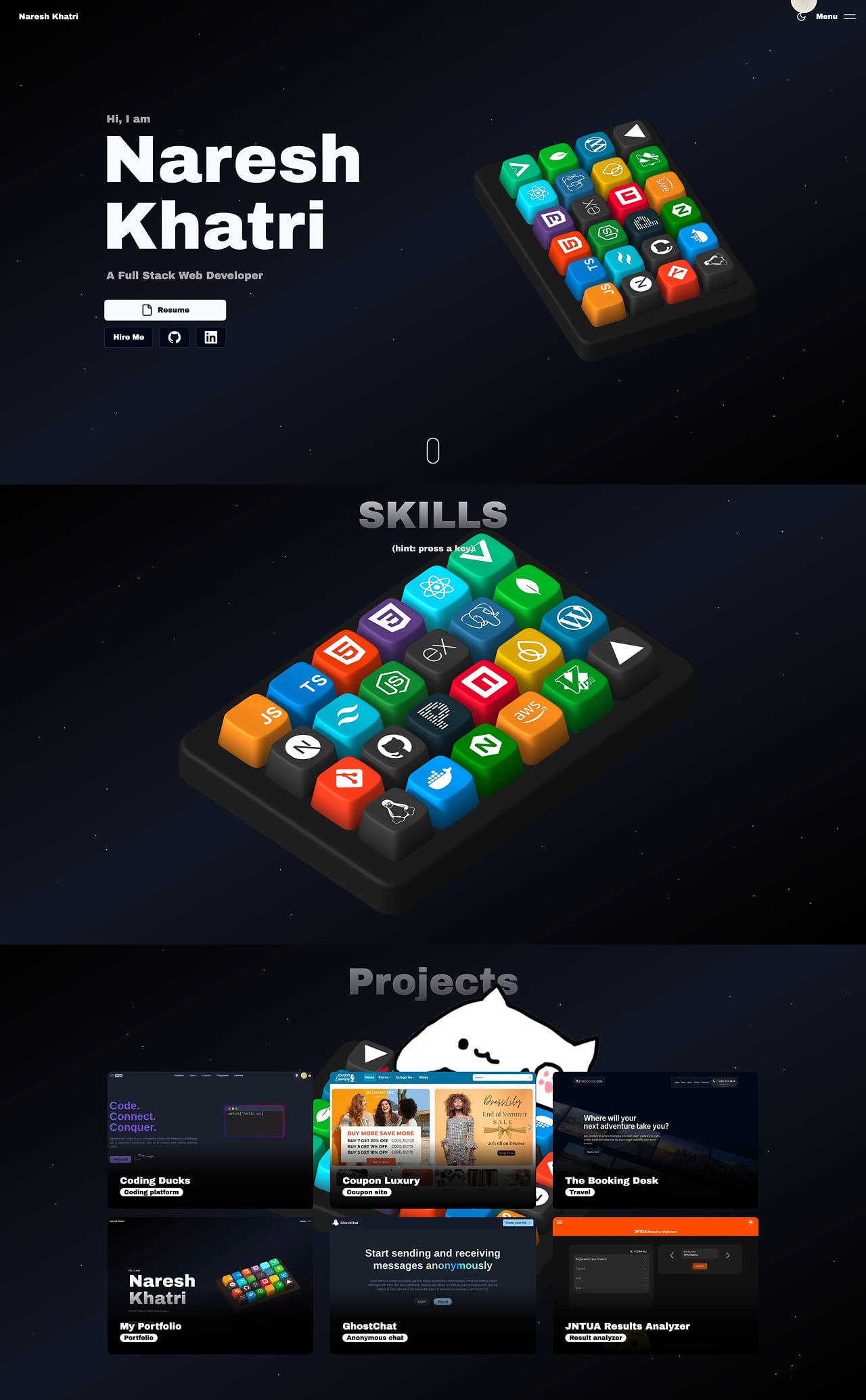 Naresh Khatri creative developer portfolio - creative portfolio