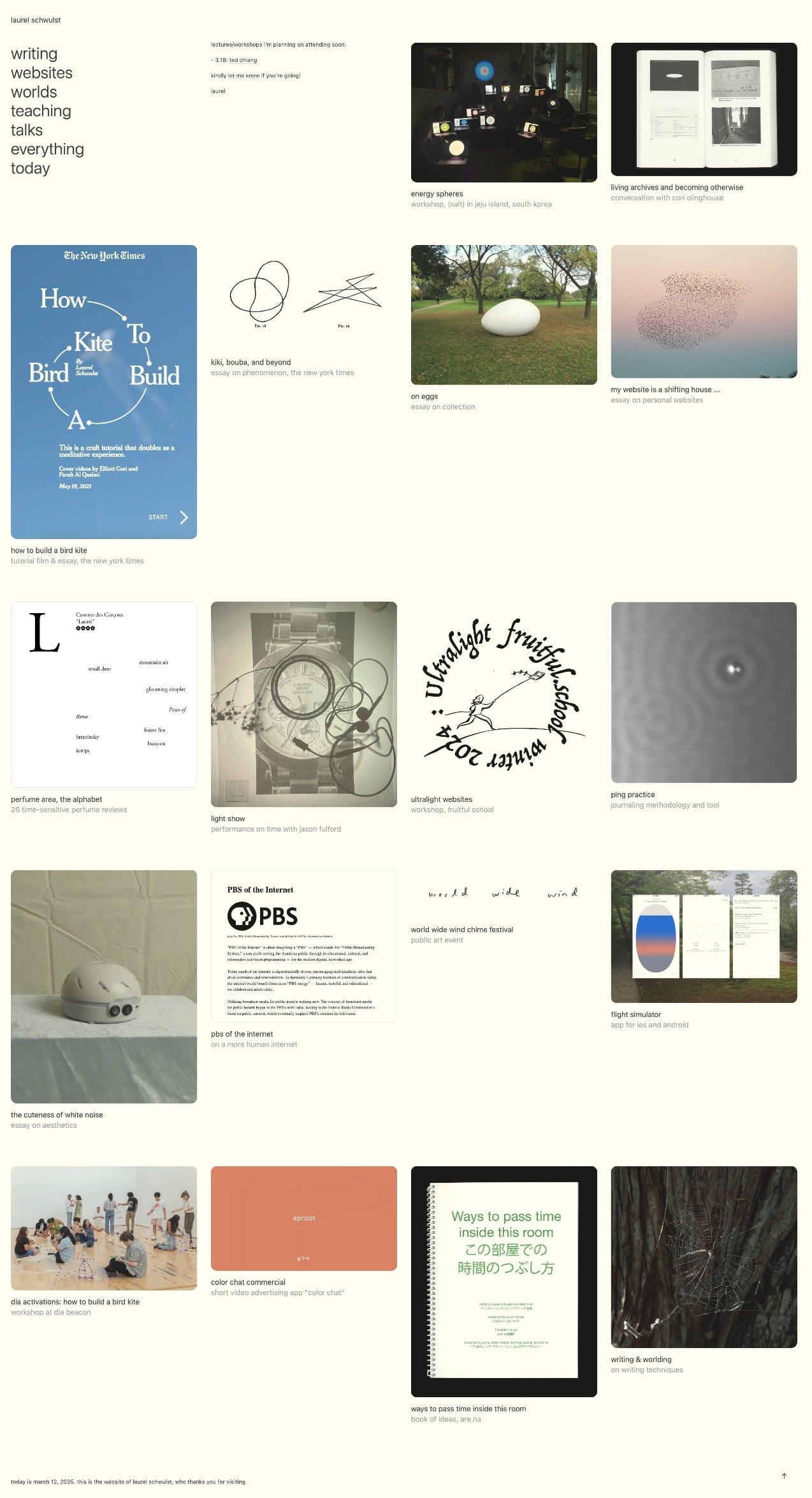 Laurel Schwulst creative developer portfolio - creative portfolio