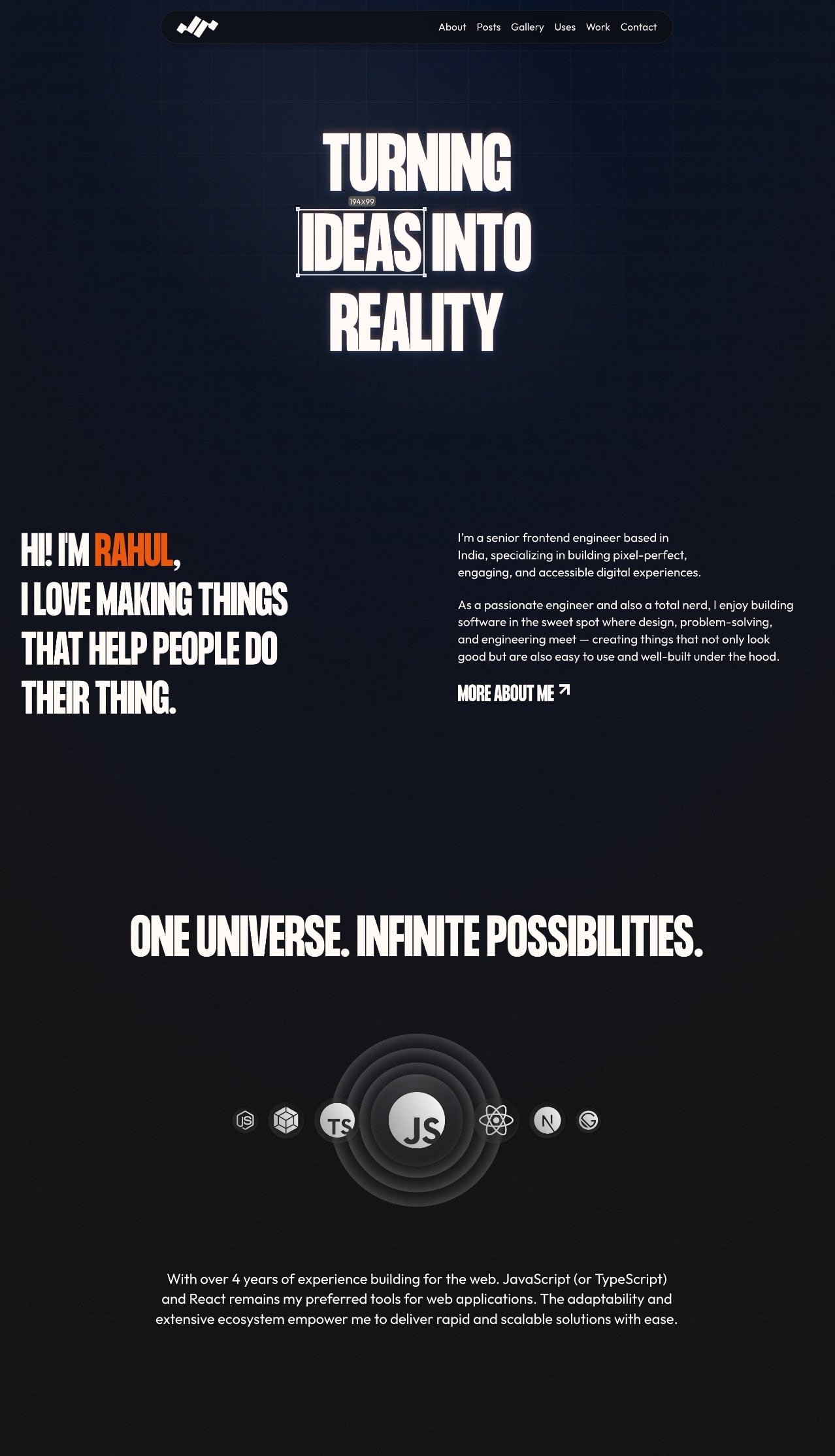 Rahul Raj creative developer portfolio - creative portfolio