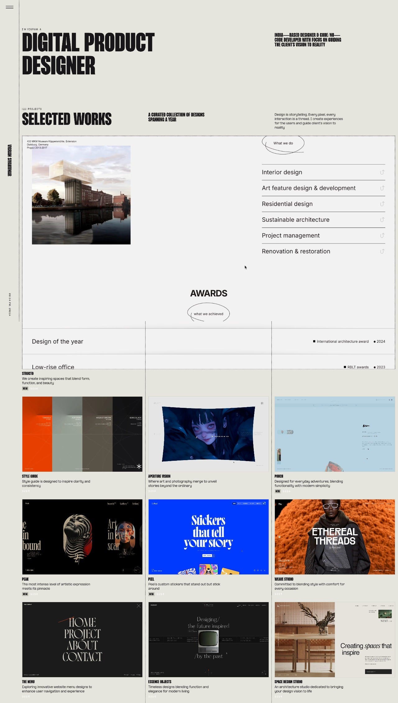Vigram Sivakumar ux & product designer portfolio - creative portfolio