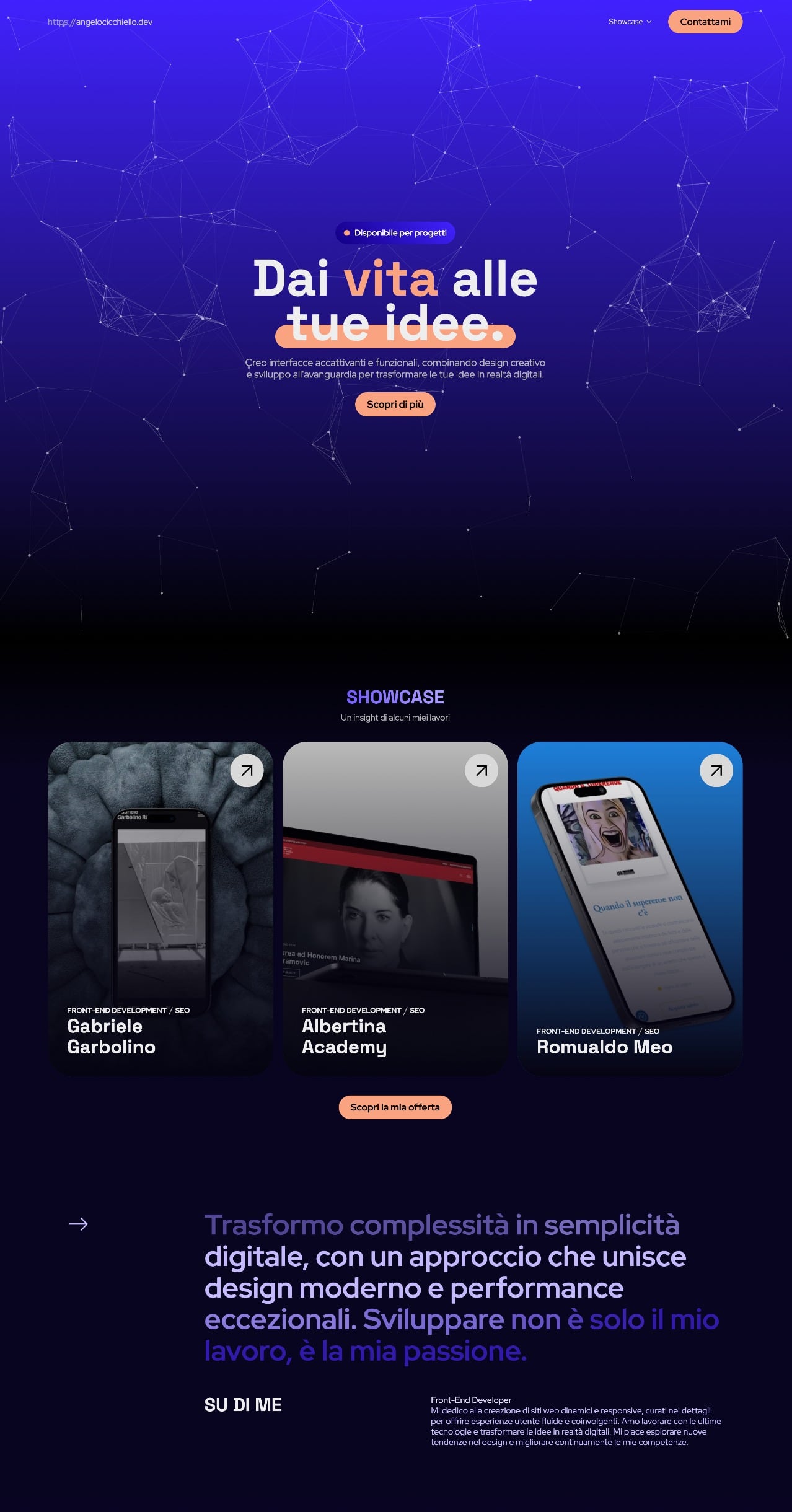 Angelo Cicchiello creative developer portfolio - creative portfolio