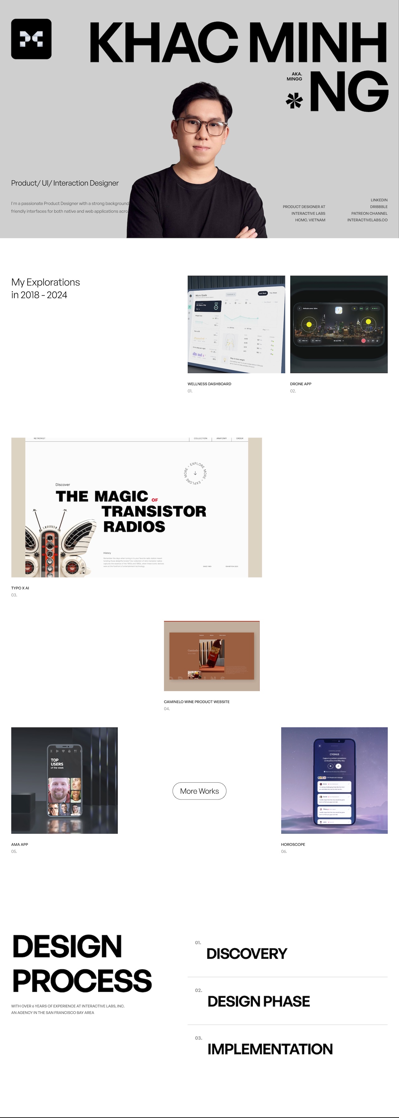 Khac Minh Nguyen ux & product designer portfolio - creative portfolio
