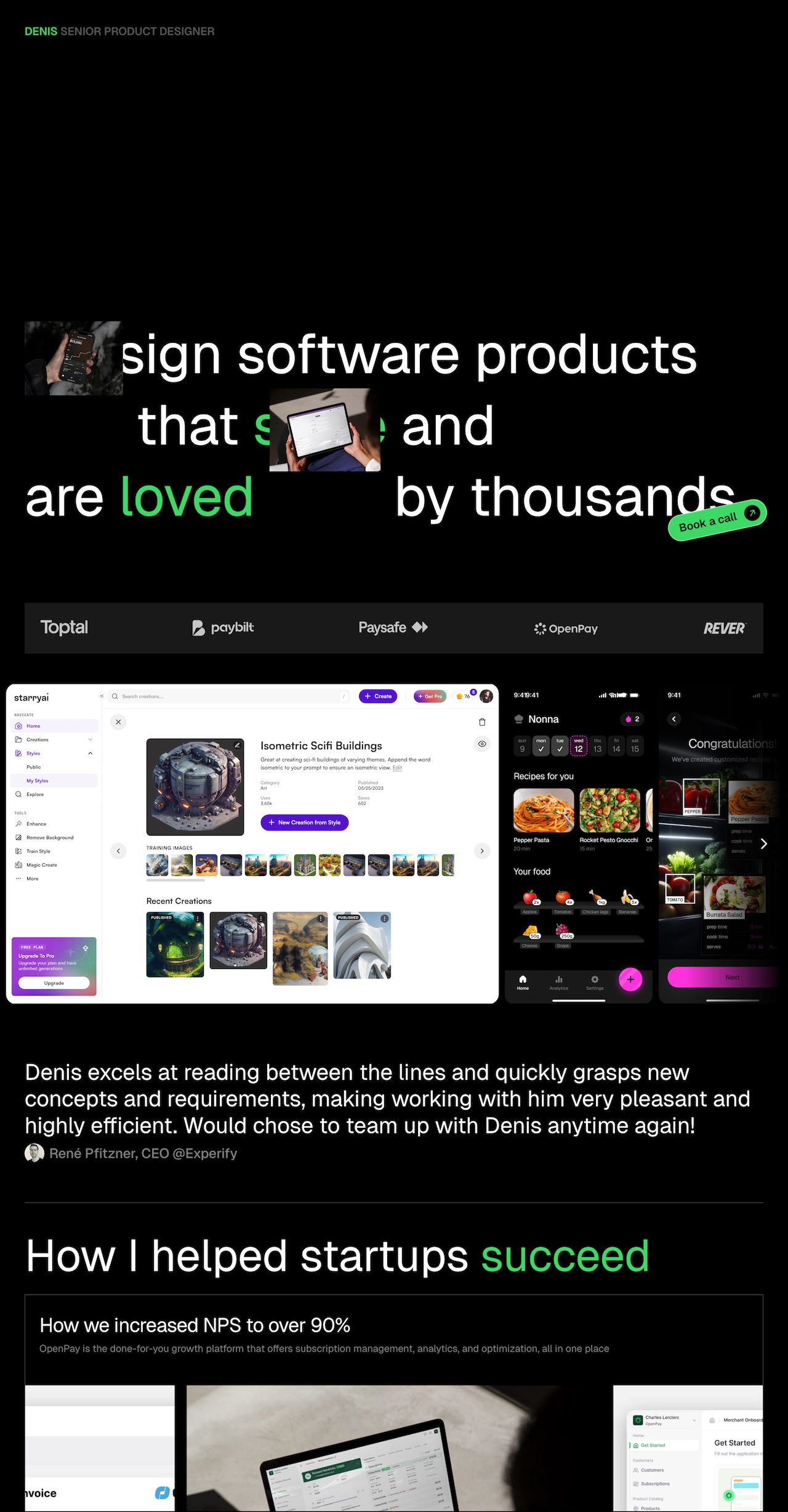 Denislav Jeliazkov ux & product designer portfolio - creative portfolio