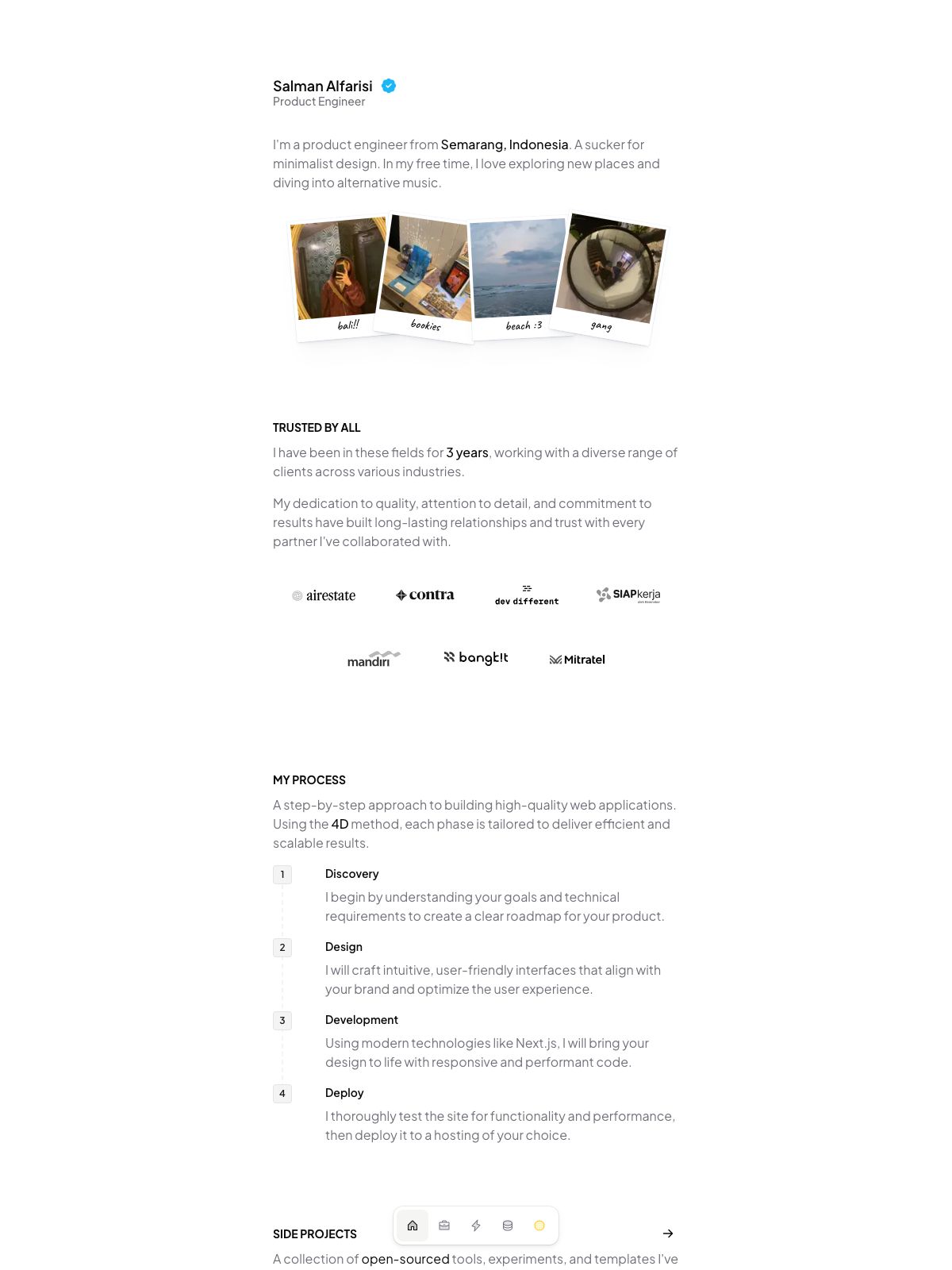 Msafdev software developer portfolio - creative portfolio