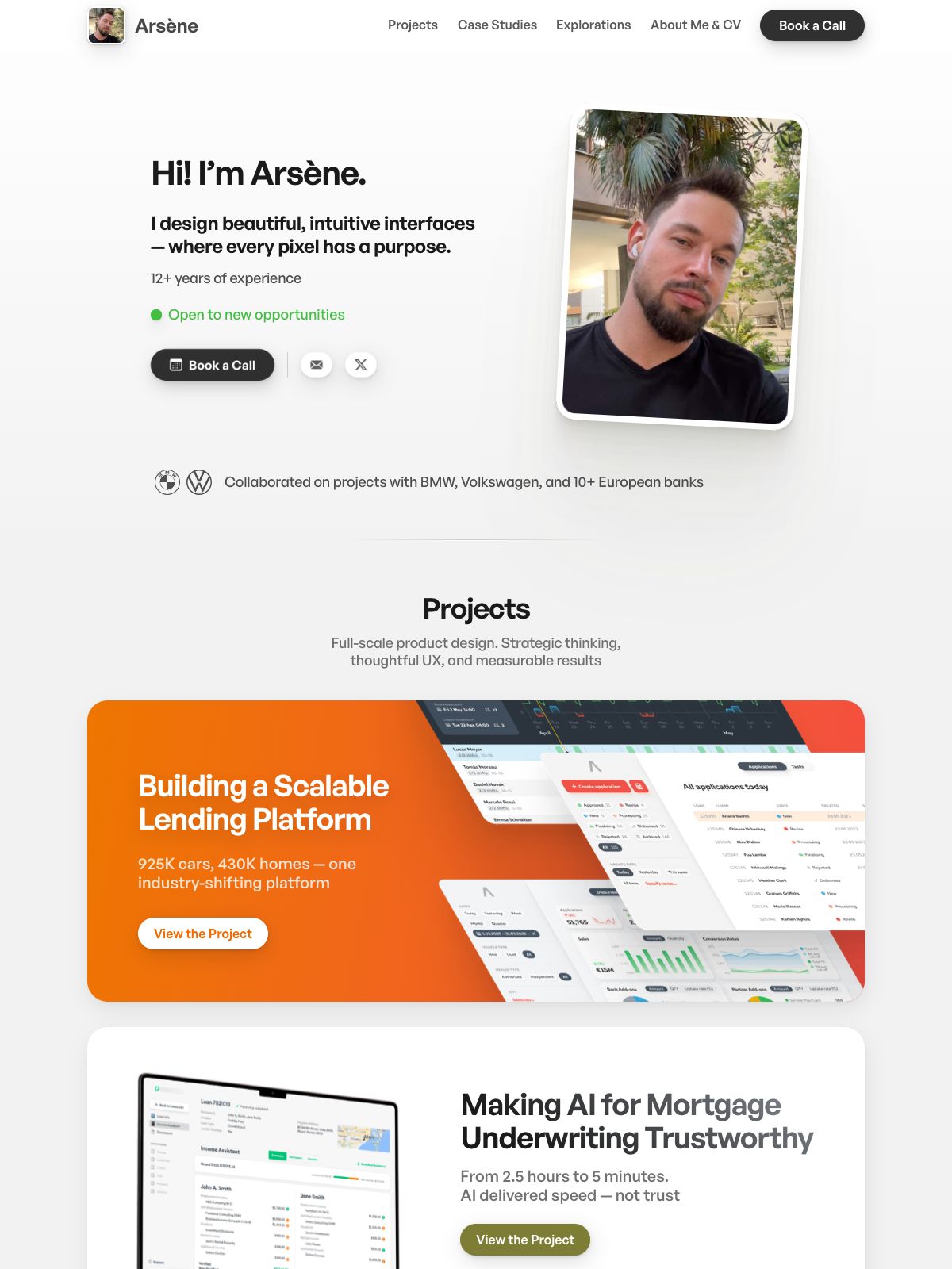 Arsène creative designer portfolio - creative portfolio