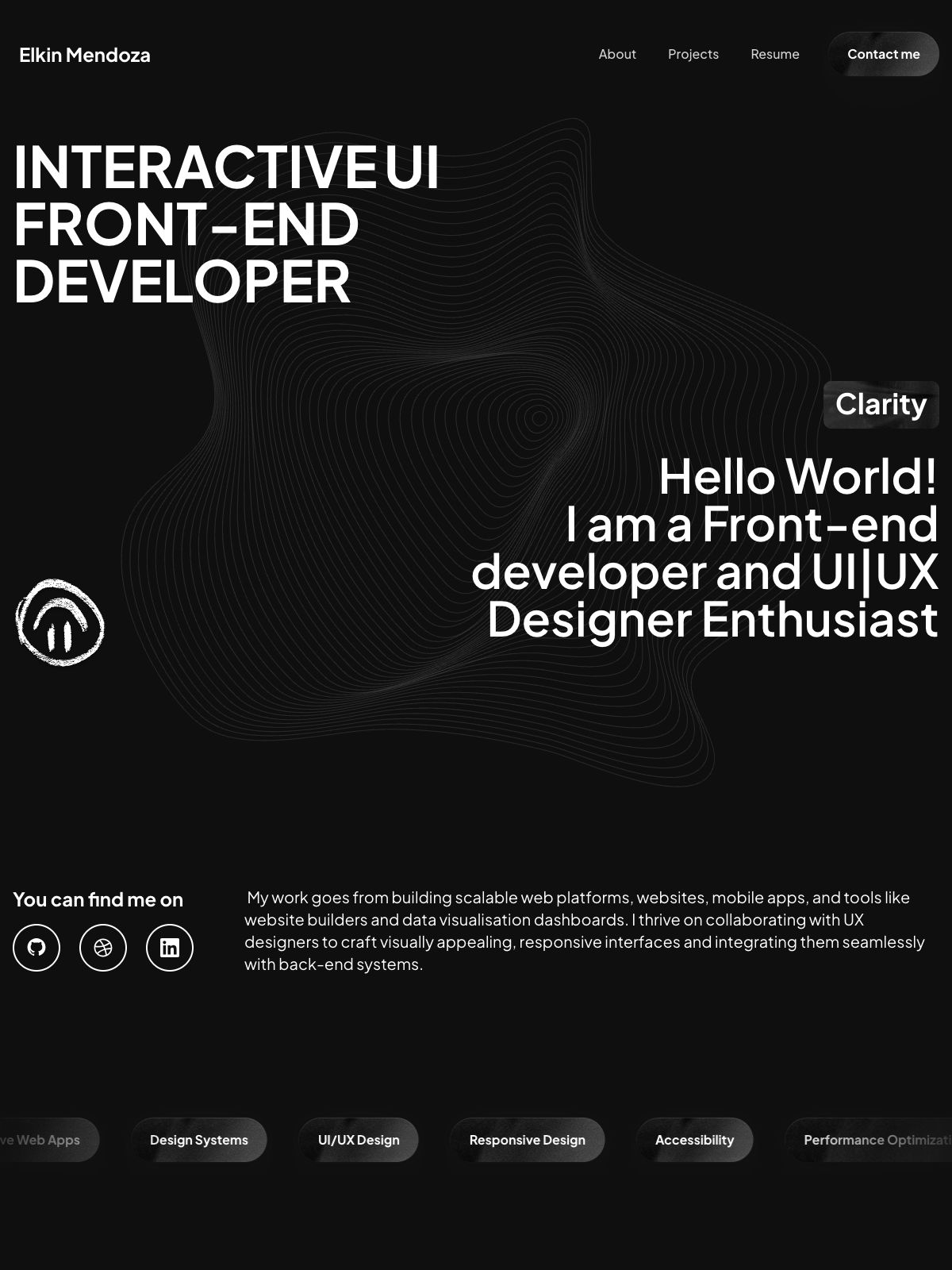 E. Mendoza software developer portfolio - creative portfolio