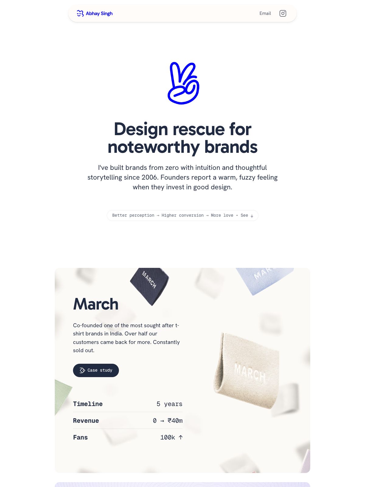 Abhay Singh brand designer portfolio - creative portfolio