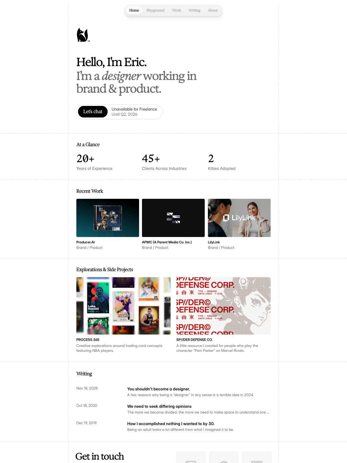 Eric Sin ux & product designer portfolio - creative portfolio