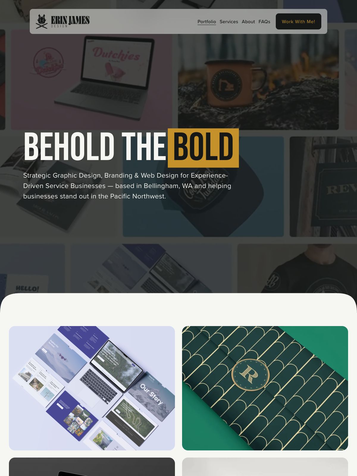 Erin James Design ux & product designer portfolio - creative portfolio