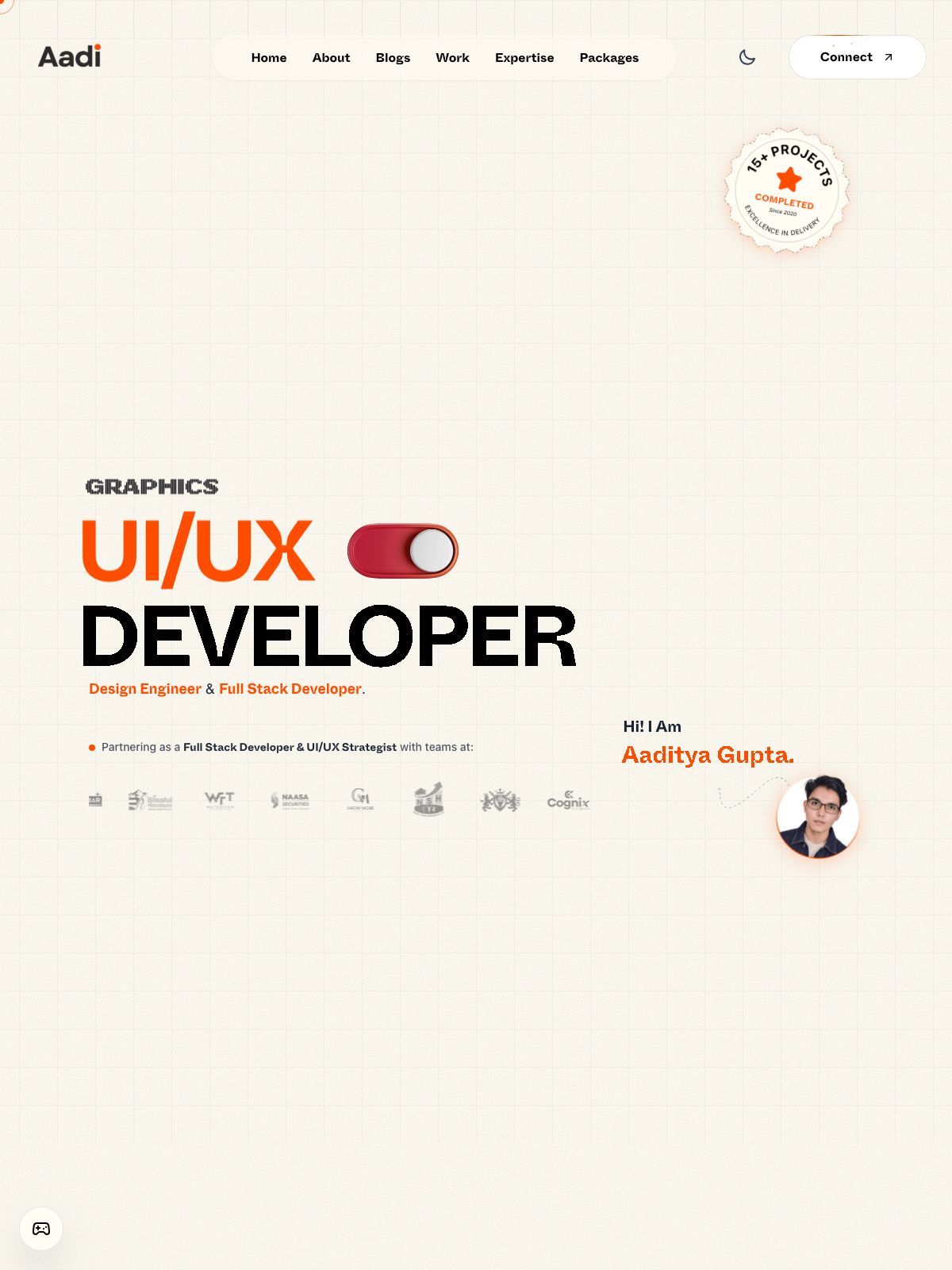 Aaditya Gupta ux & product designer portfolio - creative portfolio
