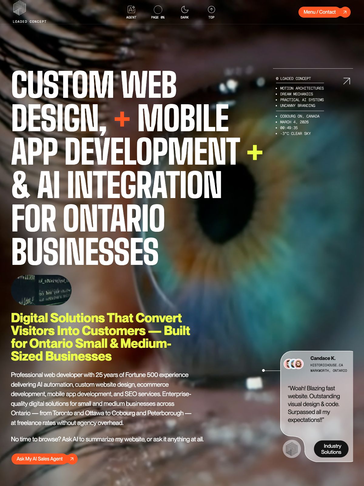 Loaded Concept ux & product designer portfolio - creative portfolio