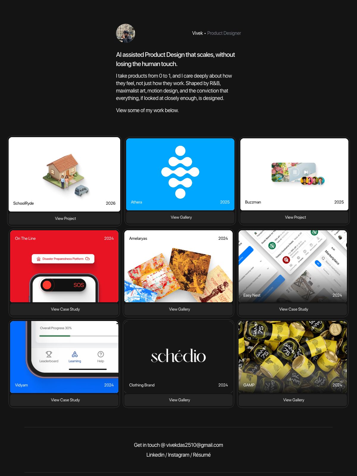 Vivek Das ux & product designer portfolio - creative portfolio