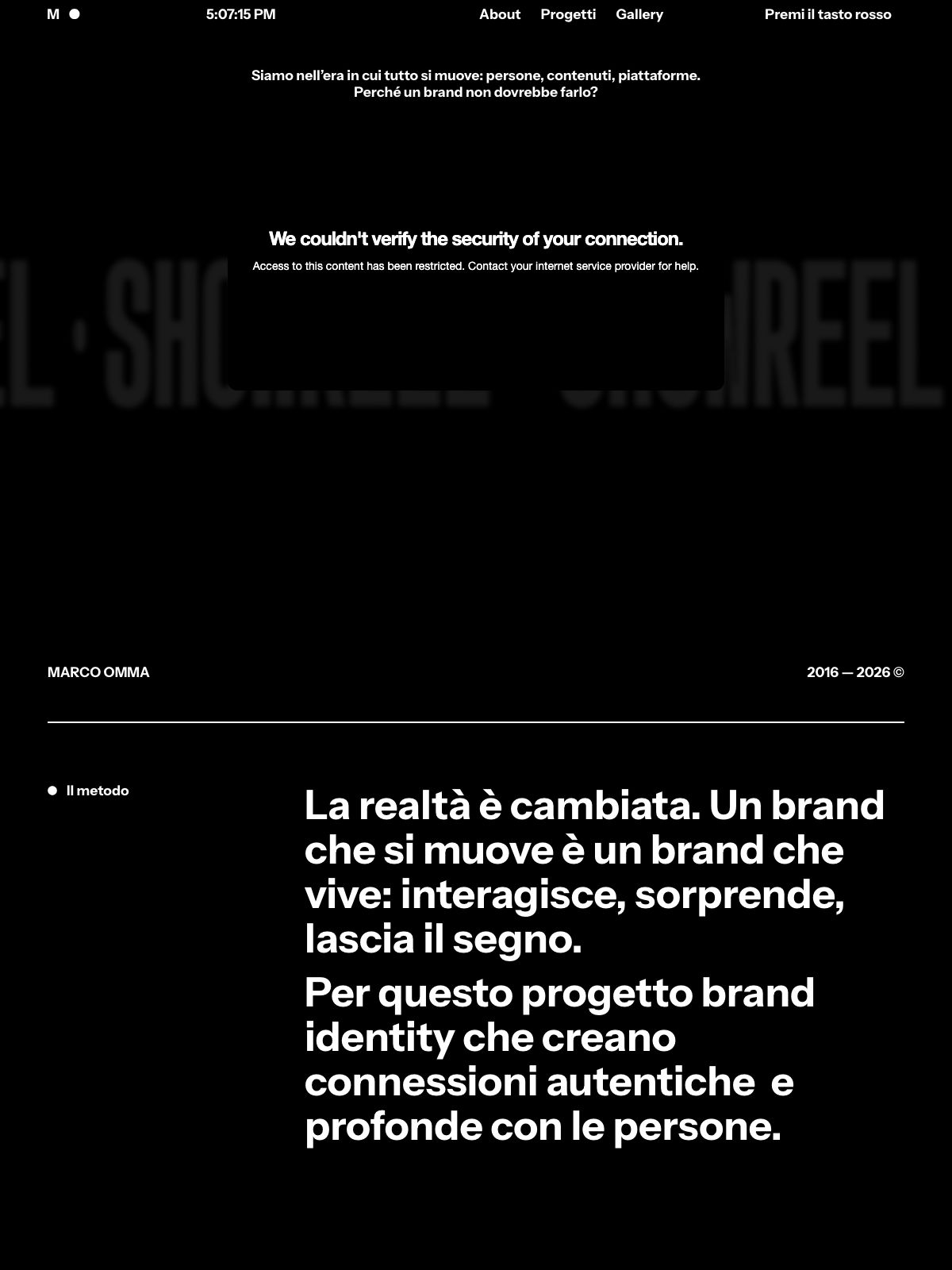 Marco Omma brand designer portfolio - creative portfolio