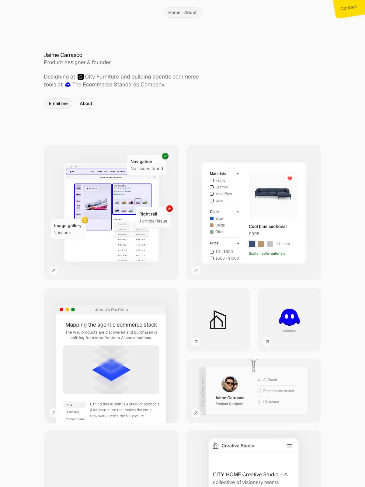 Jaime Carrasco ux & product designer portfolio - creative portfolio