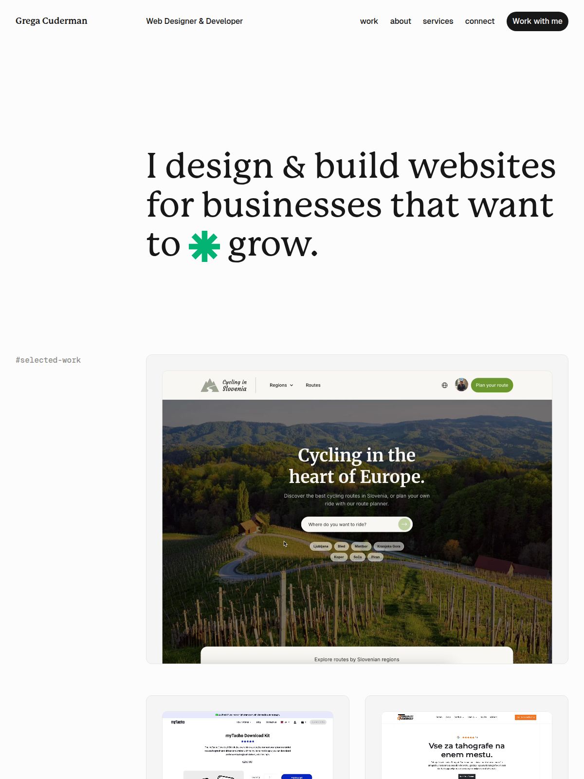 Grega Cuderman ux & product designer portfolio - creative portfolio