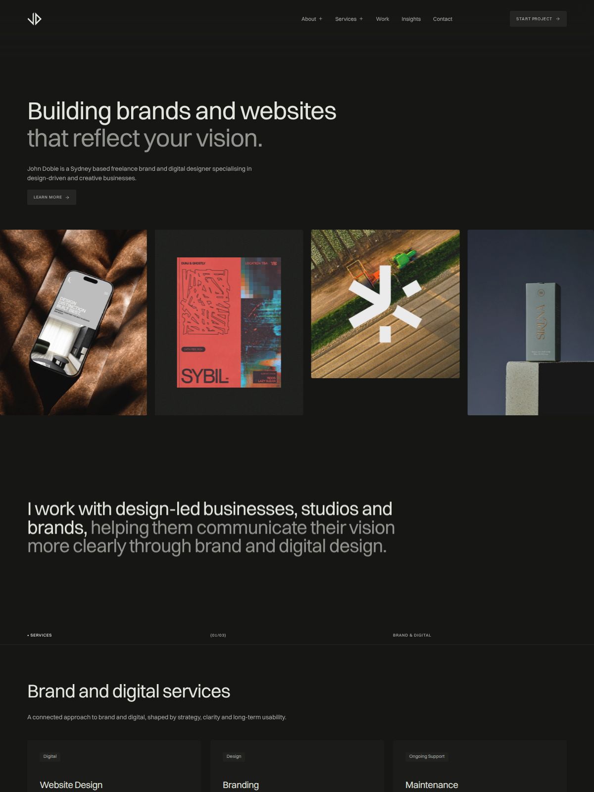 John Dobie ux & product designer portfolio - creative portfolio